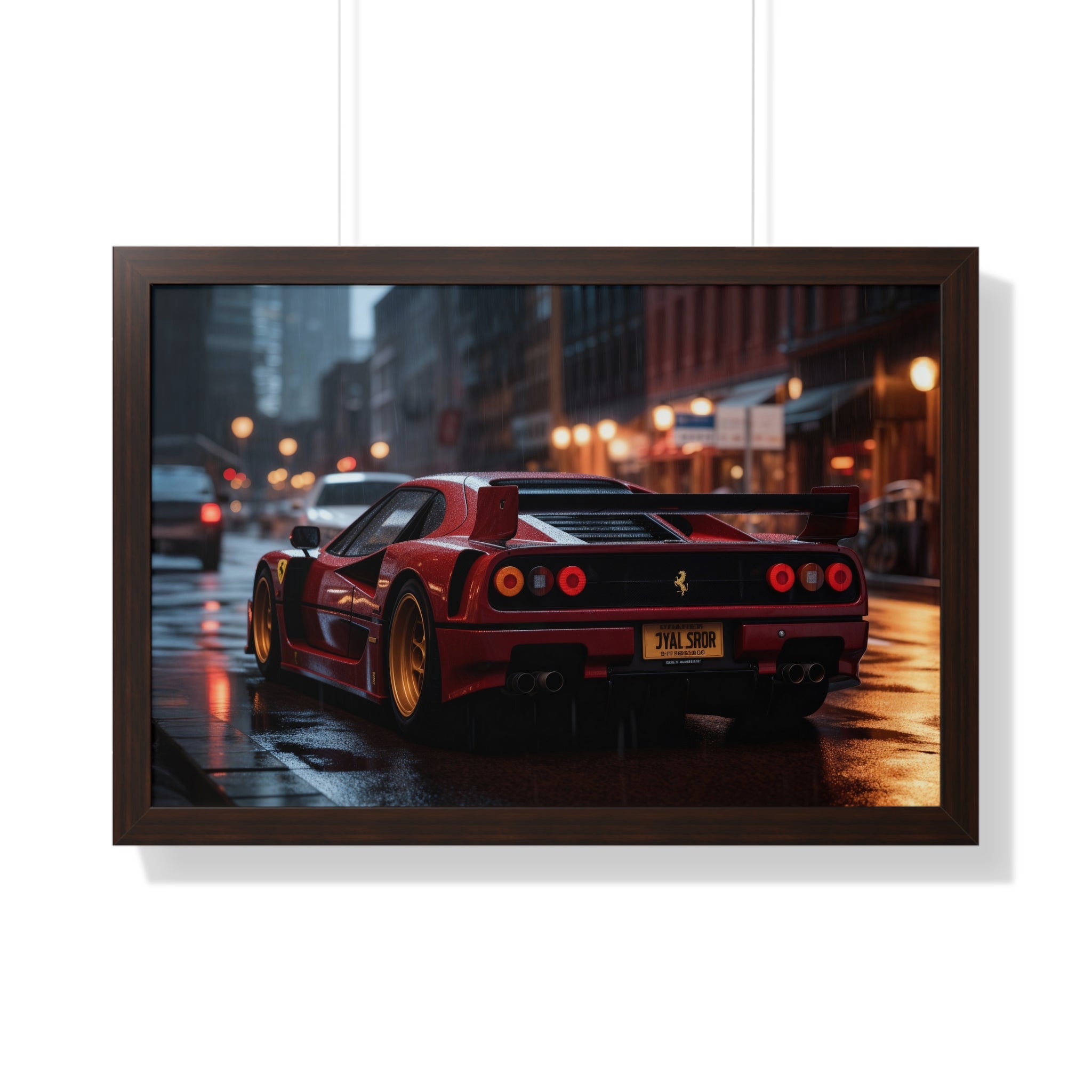 Red Ferrari F50 – Framed Wall Art for Luxury Spaces