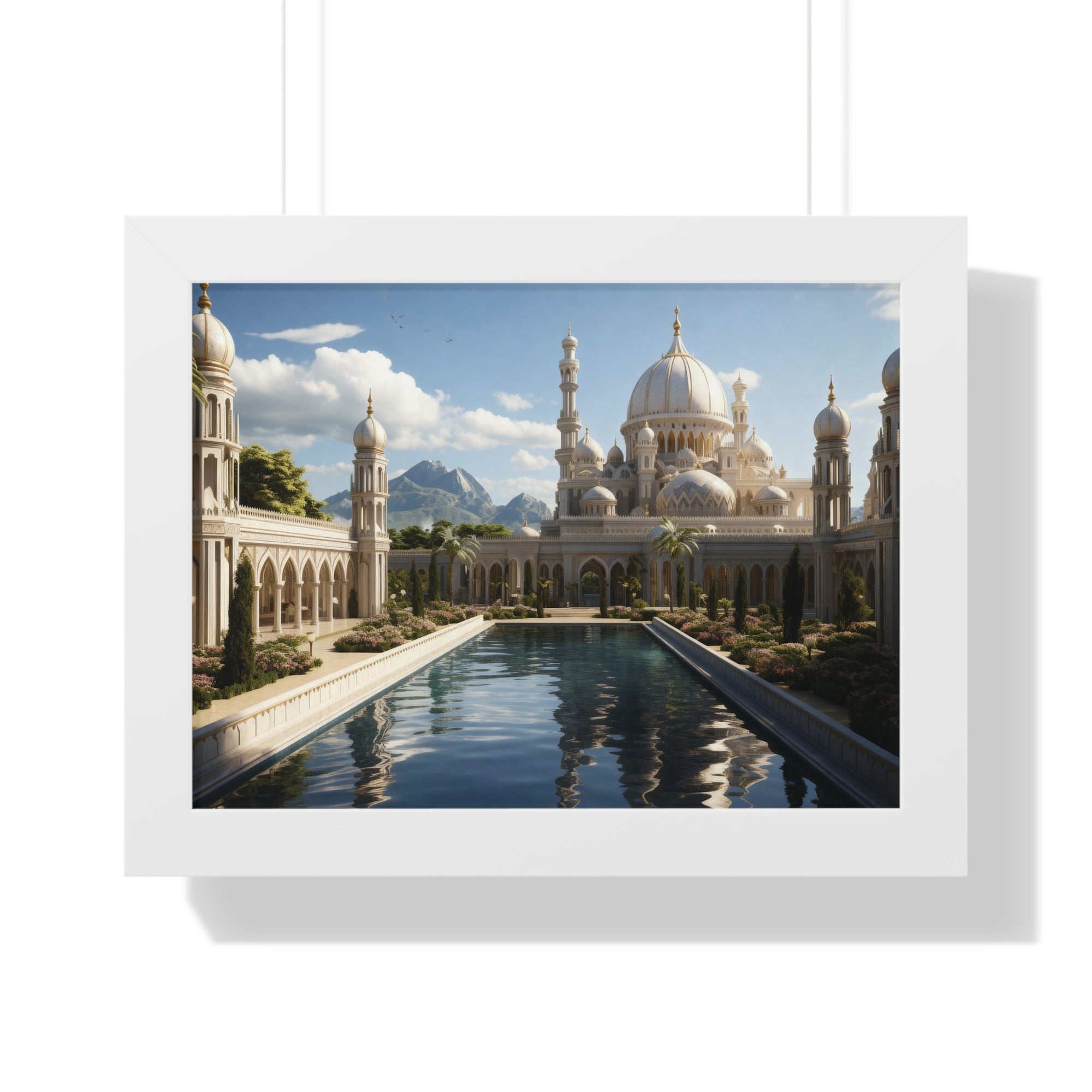 Between Earth and Prayer – Mountain Mosque Wall Art
