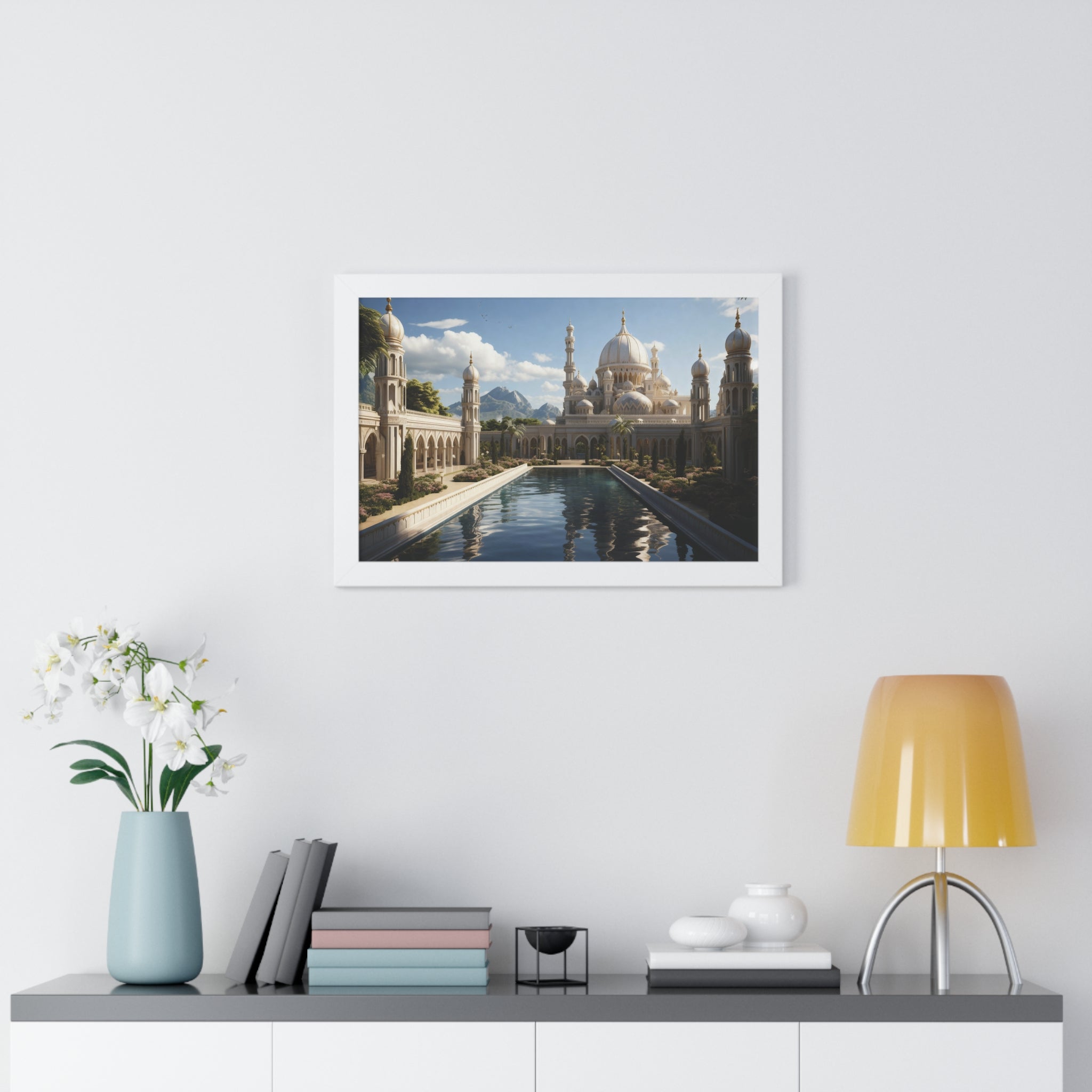 Between Earth and Prayer – Mountain Mosque Wall Art