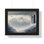 Frozen Heights – Skyscraper in Winter Mountains Wall Decor