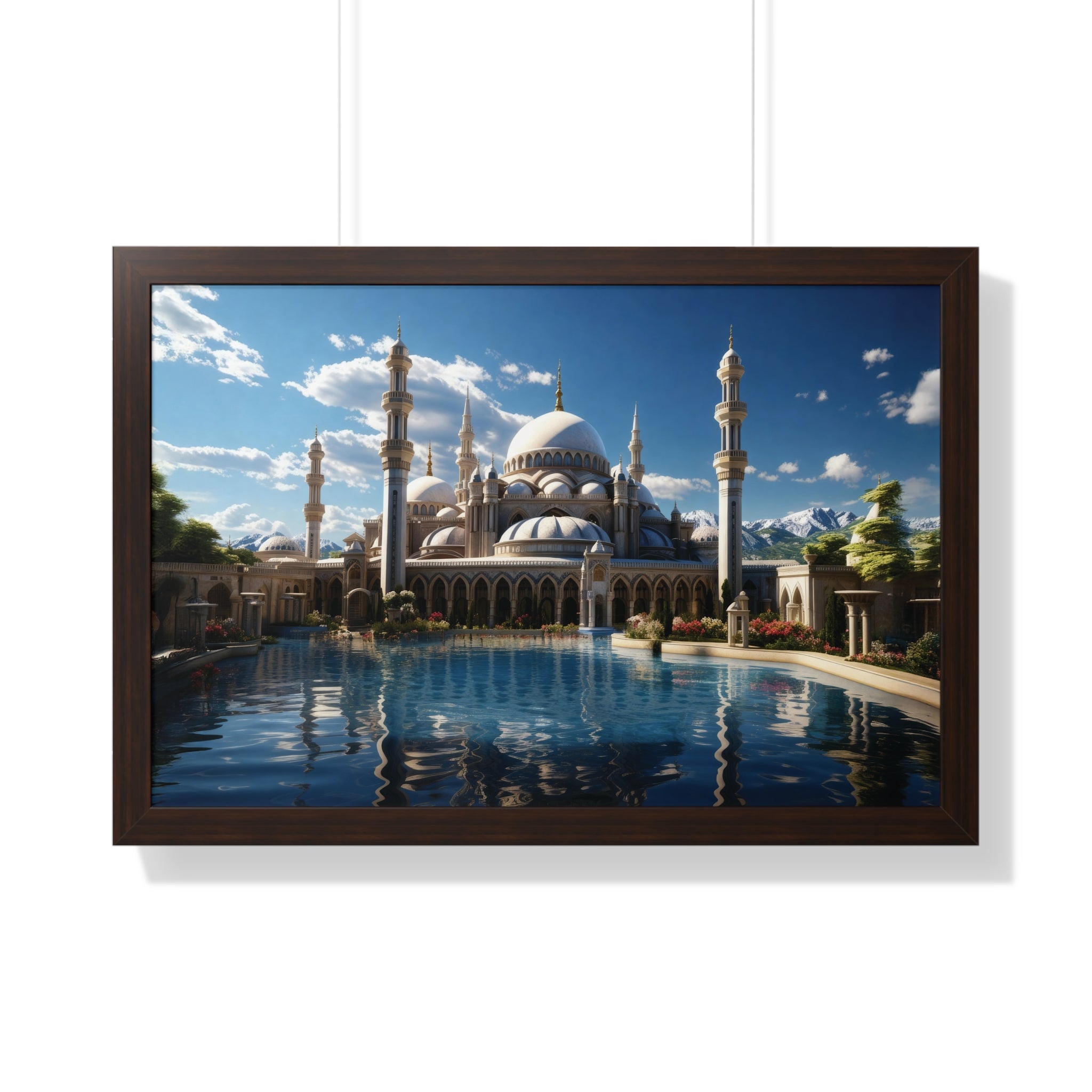 Palace of Reflections – Grand Mosque Framed Wall Art