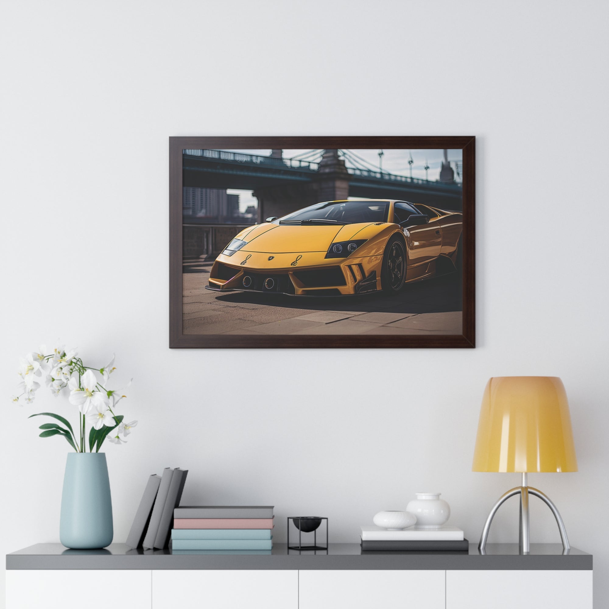 Striking Supercar Lamborghini Murciélago Framed Print