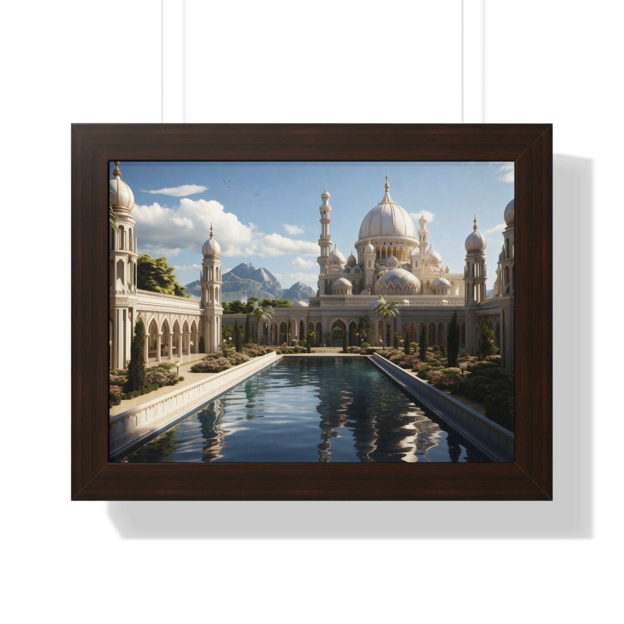 Between Earth and Prayer – Mountain Mosque Wall Art