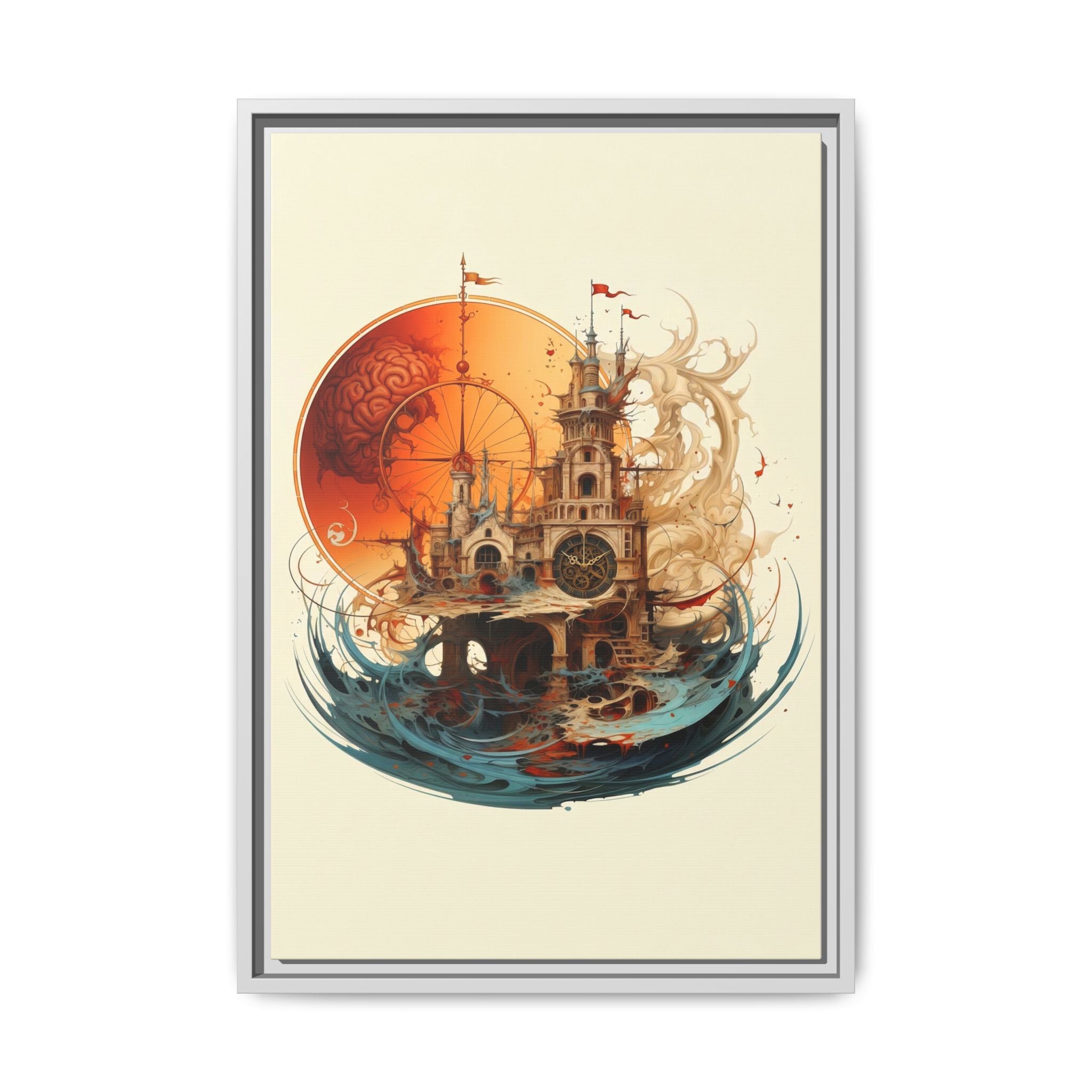 Submerged Legacy Drowning Fortress Wall Art