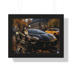 Wet Road Reflection Lamborghini Aventador Art