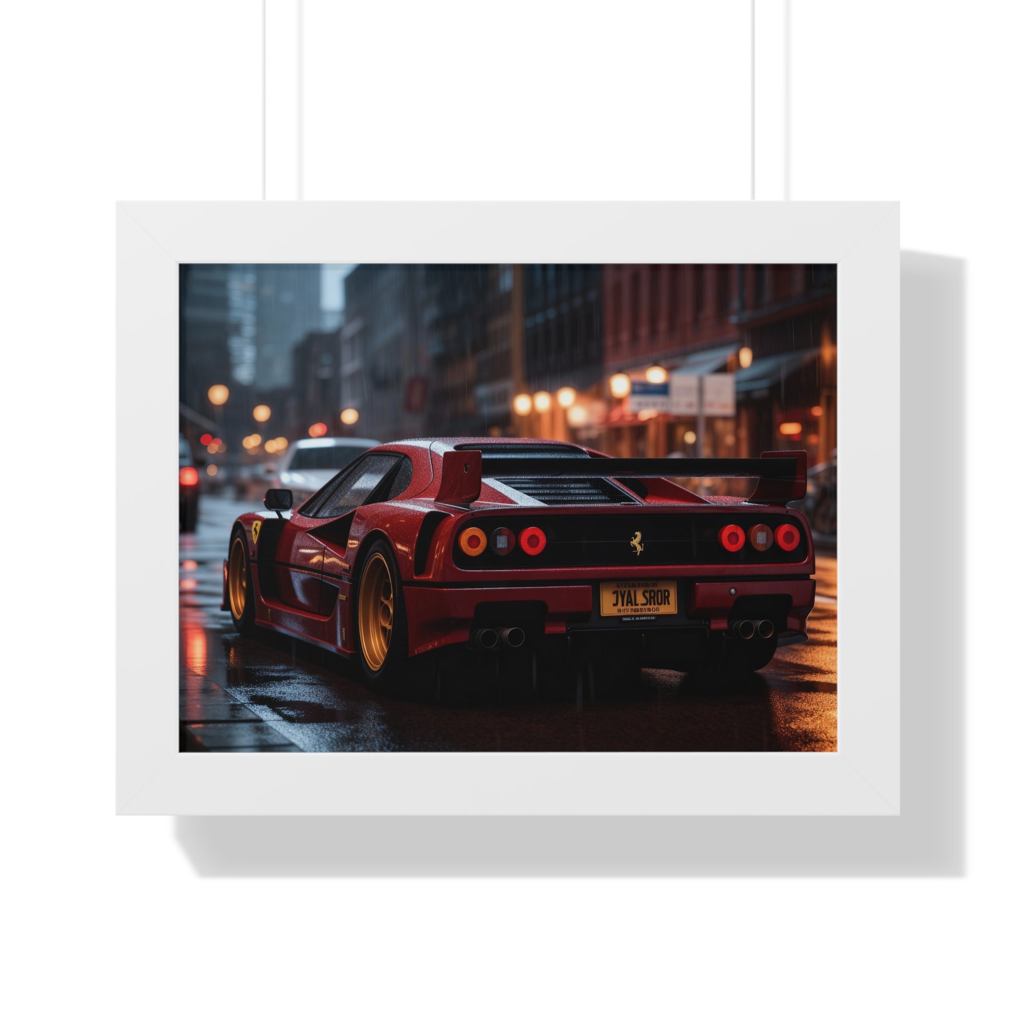 Red Ferrari F50 – Framed Wall Art for Luxury Spaces