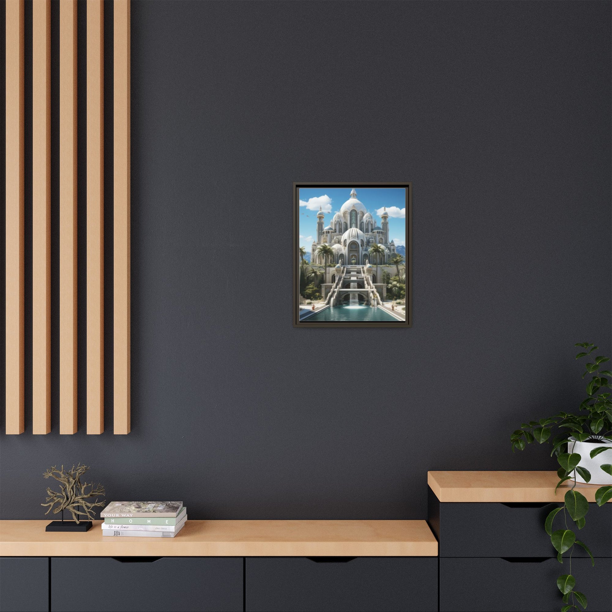 Stairway to Splendor – Fantasy Palace Framed Wall Art
