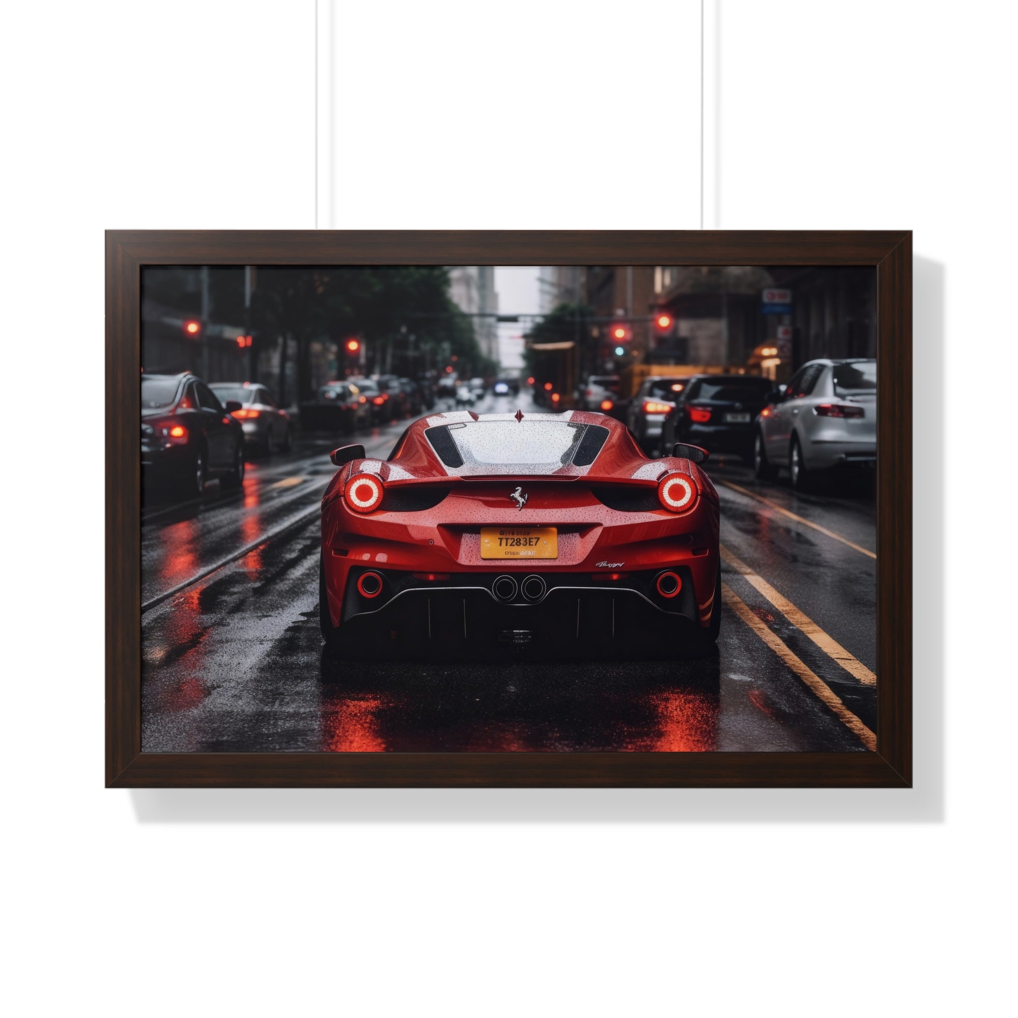 Ferrari F50- on City Streets with Rain