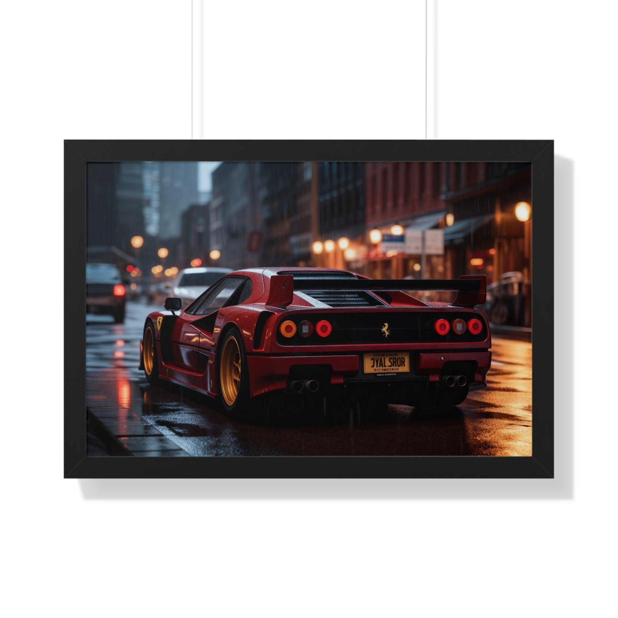 Red Ferrari F50 – Framed Wall Art for Luxury Spaces