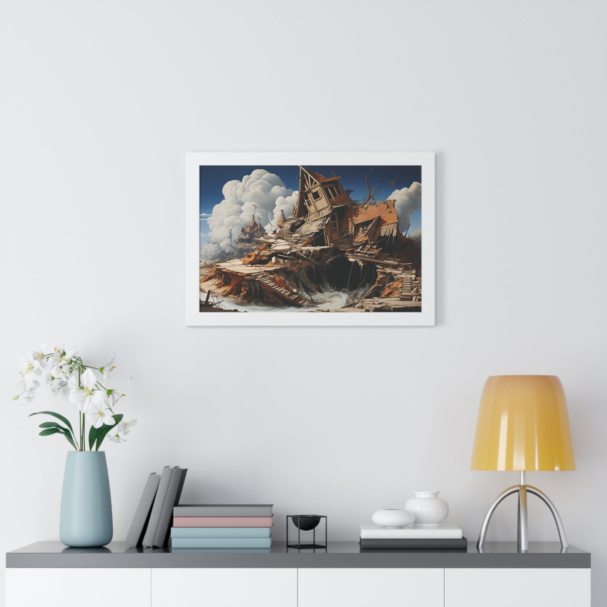 Fallen Haven – Surreal Ruins Wall Art