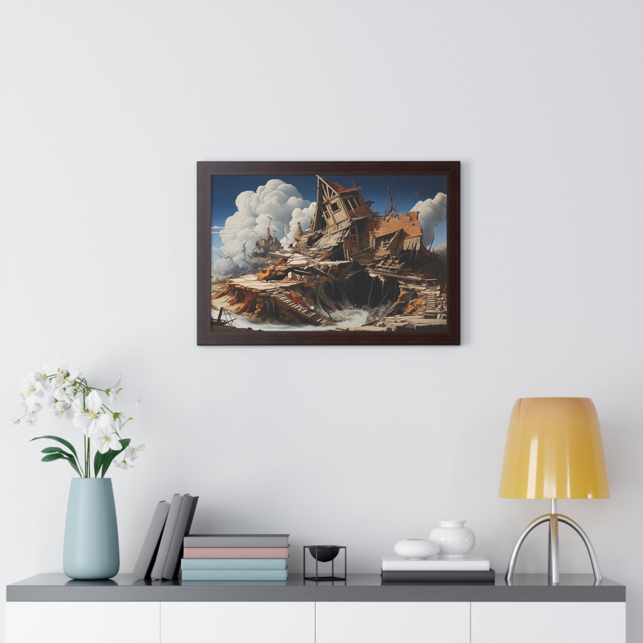 Fallen Haven – Surreal Ruins Wall Art
