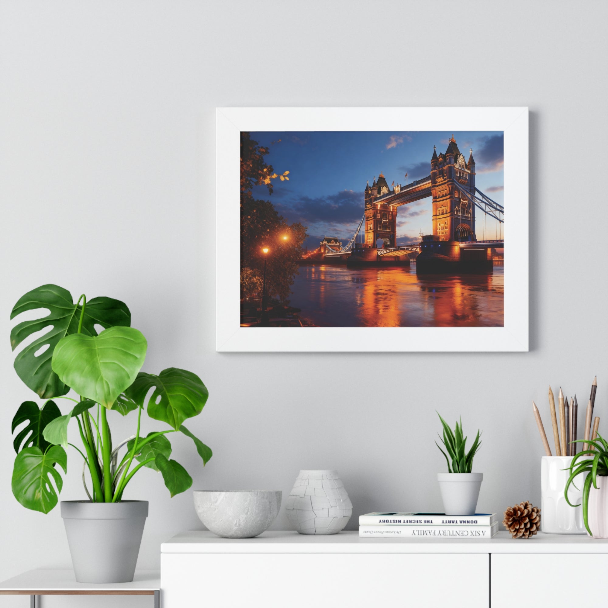 City Lights, London Nights – Tower Bridge Framed Art