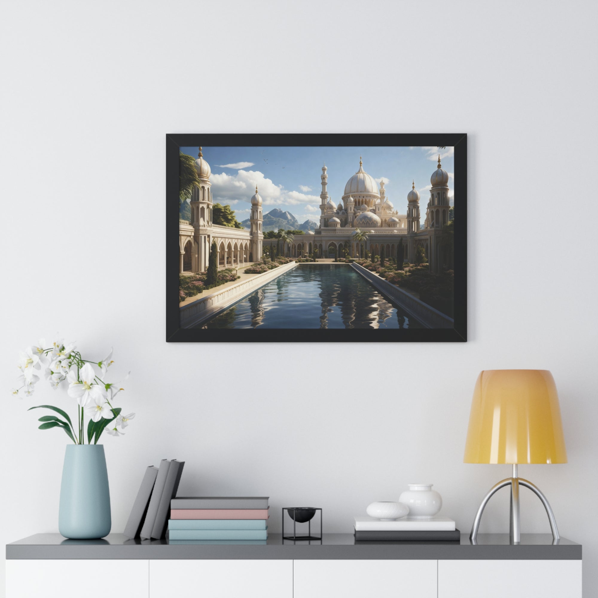 Between Earth and Prayer – Mountain Mosque Wall Art