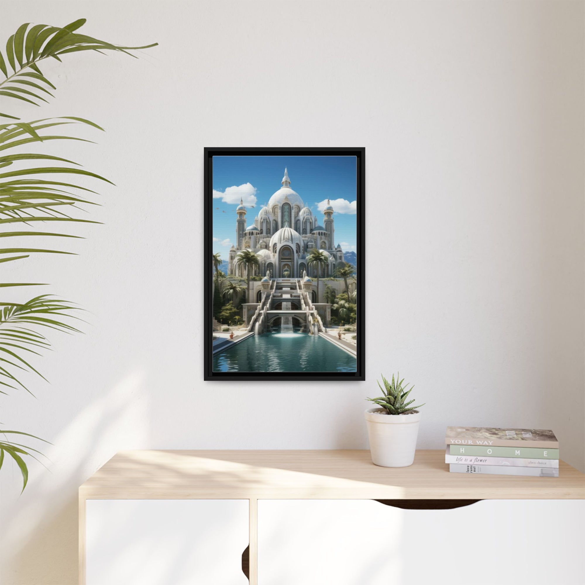 Stairway to Splendor – Fantasy Palace Framed Wall Art