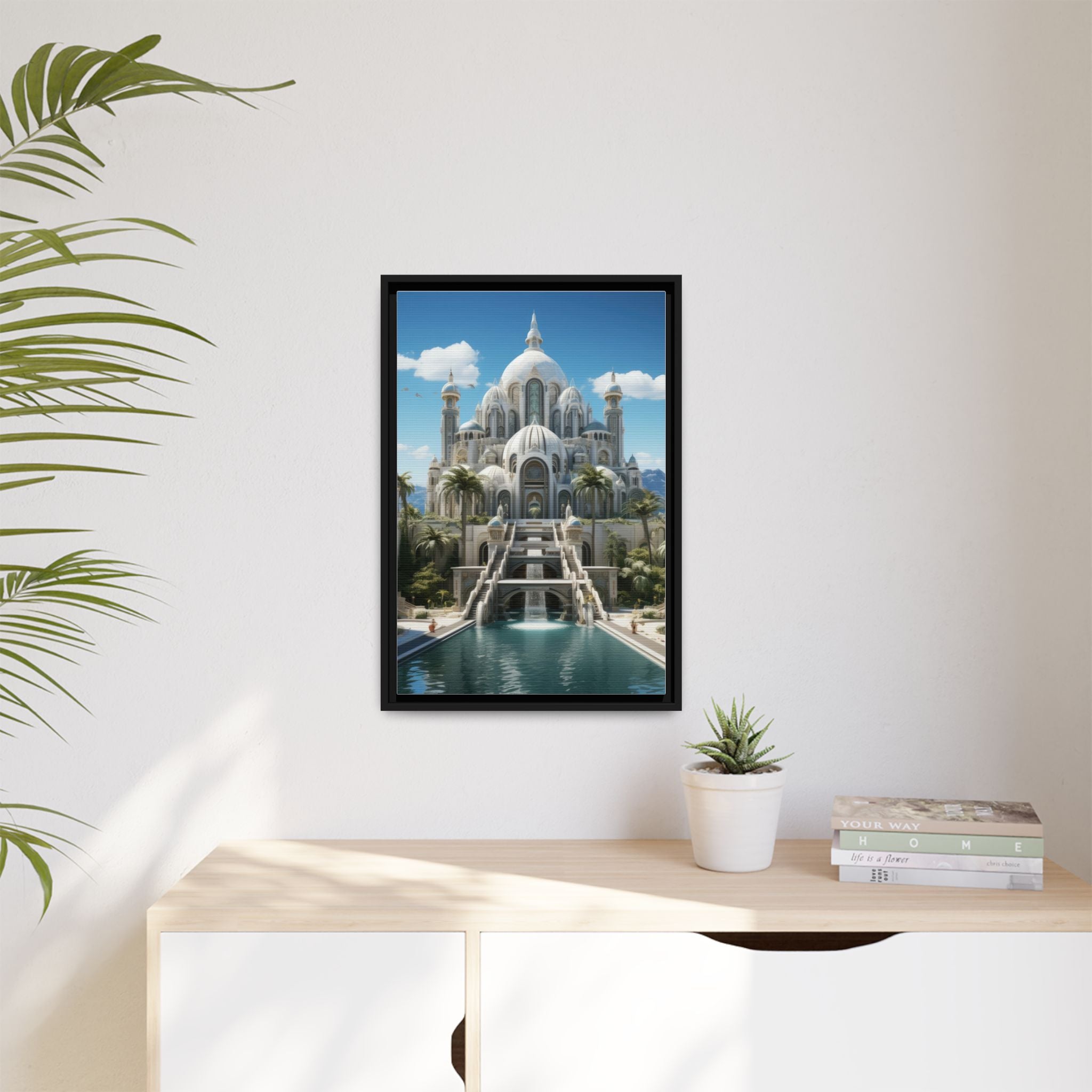 Stairway to Splendor – Fantasy Palace Framed Wall Art