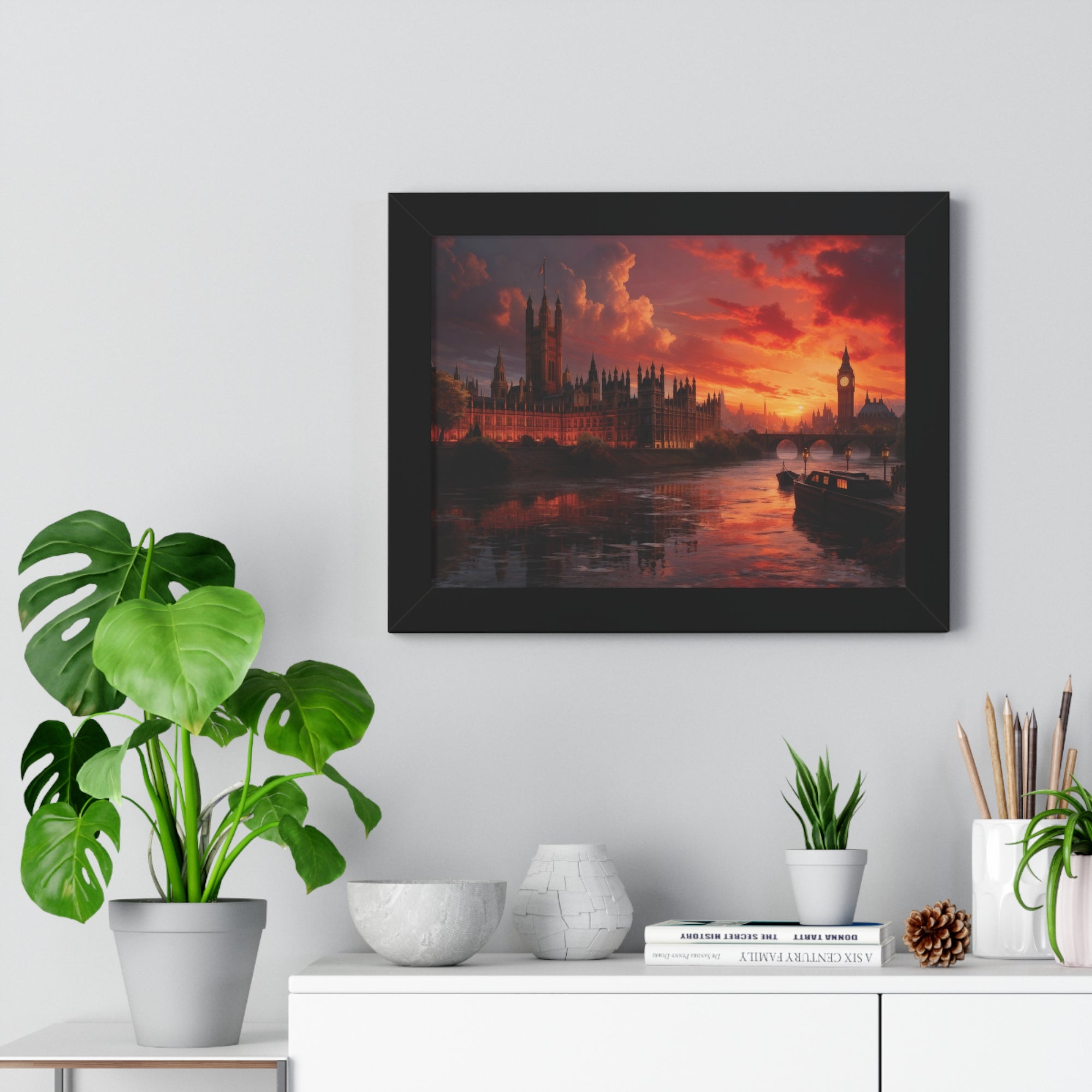 Twilight Majesty – London Parliament Sunset Wall Art