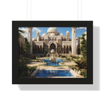 Courtyard of Light – Framed Mosque Architecture Wall Art