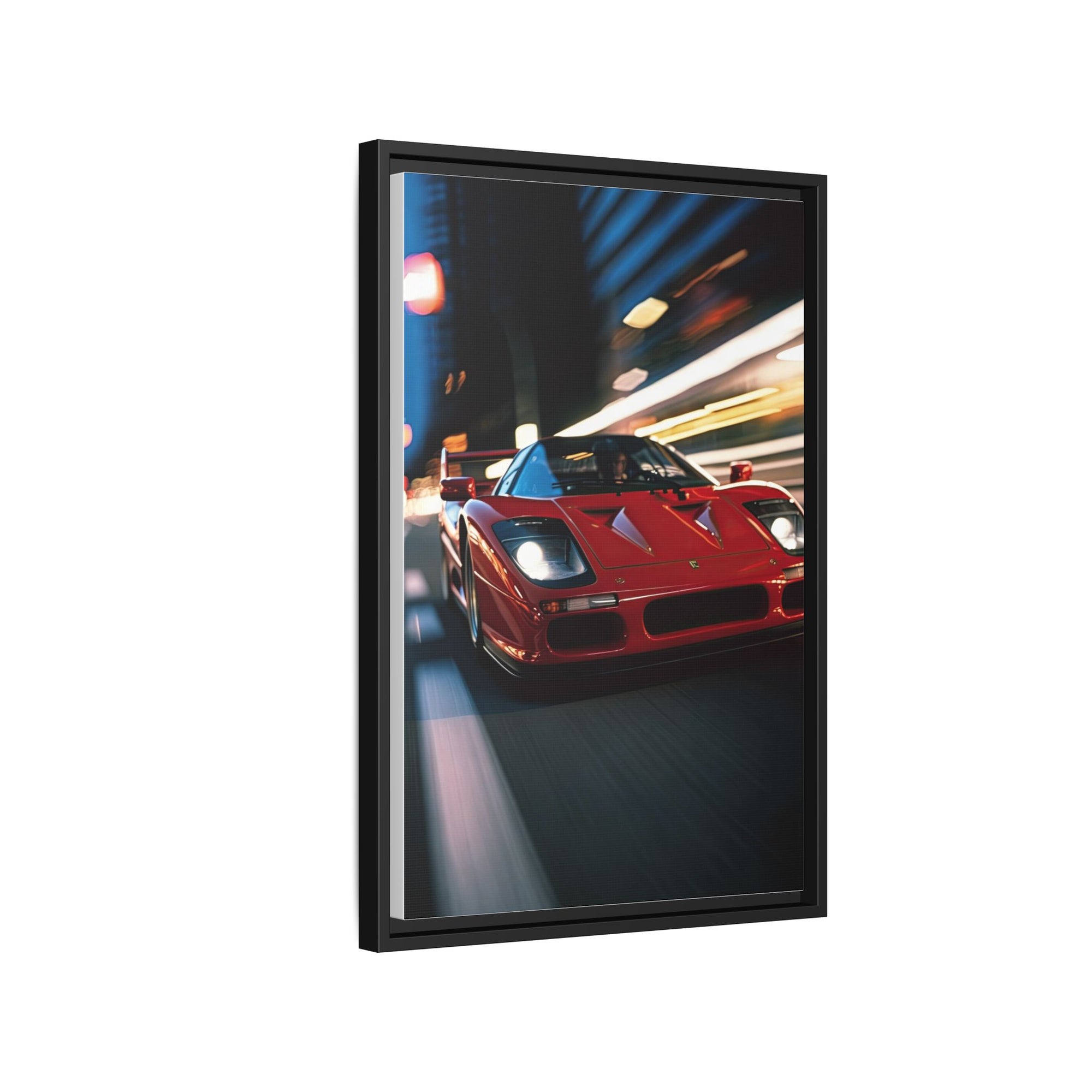 Ferrari F40 Night Drive – Supercar Motion Wall Art Print
