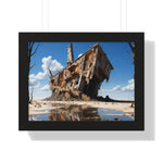 Echoes of Collapse – Surreal Desert Ruins Wall Art