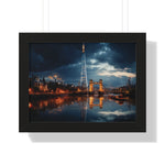 London Twilight Panorama – The Shard & Tower Bridge Wall Art