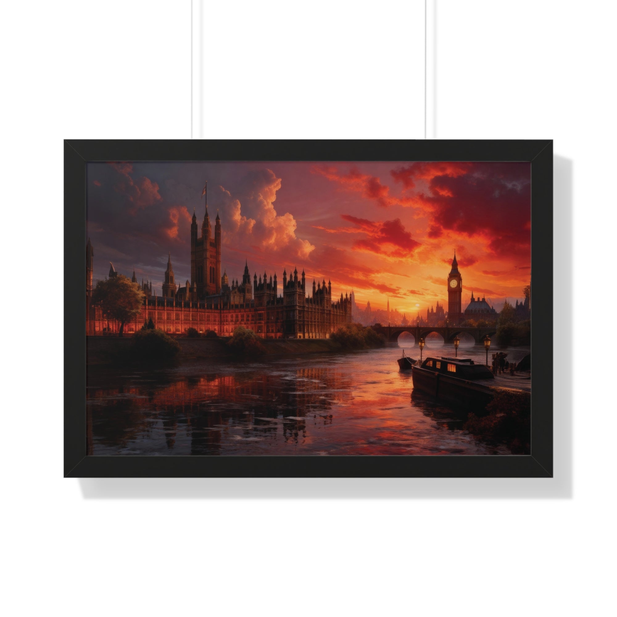 Twilight Majesty – London Parliament Sunset Wall Art