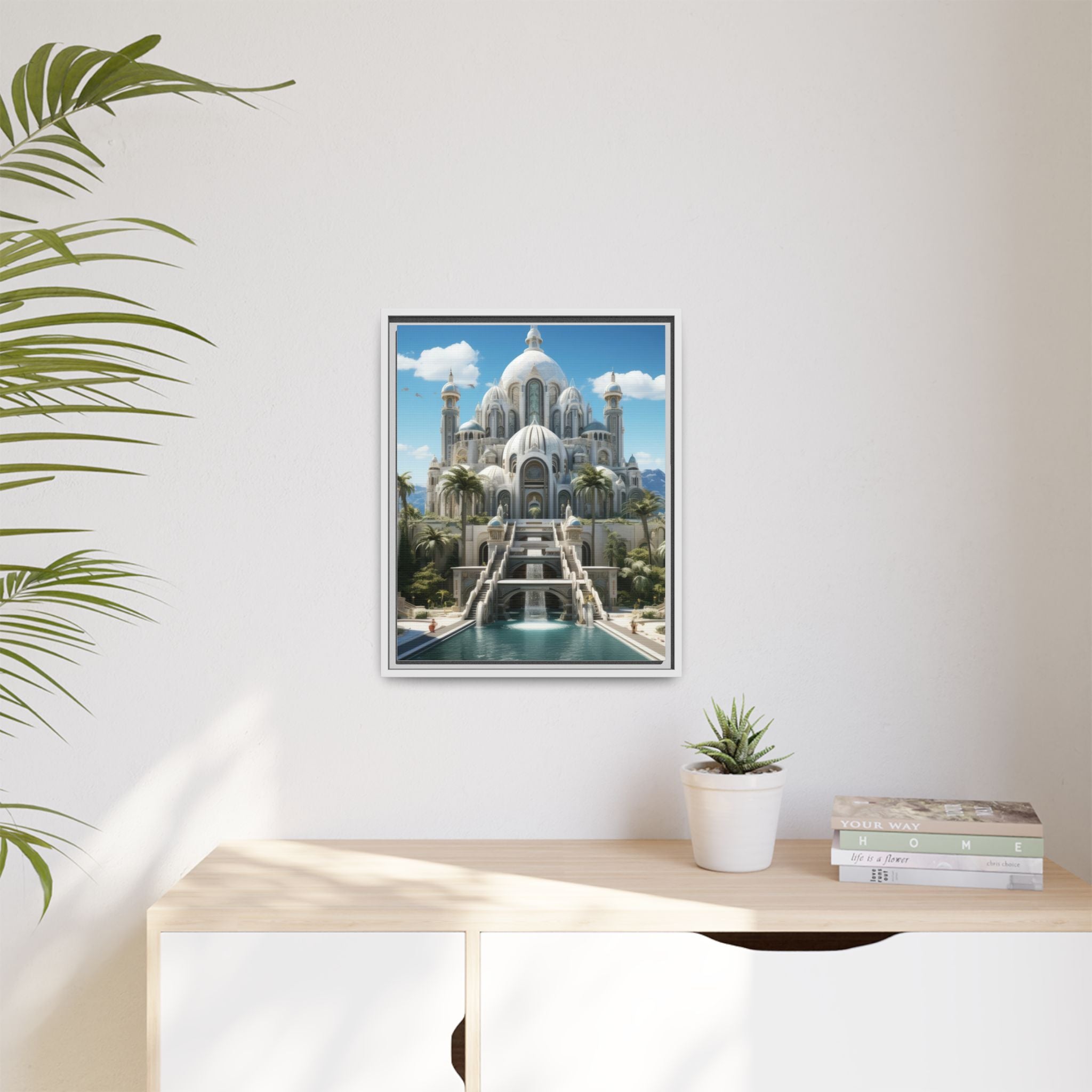 Stairway to Splendor – Fantasy Palace Framed Wall Art
