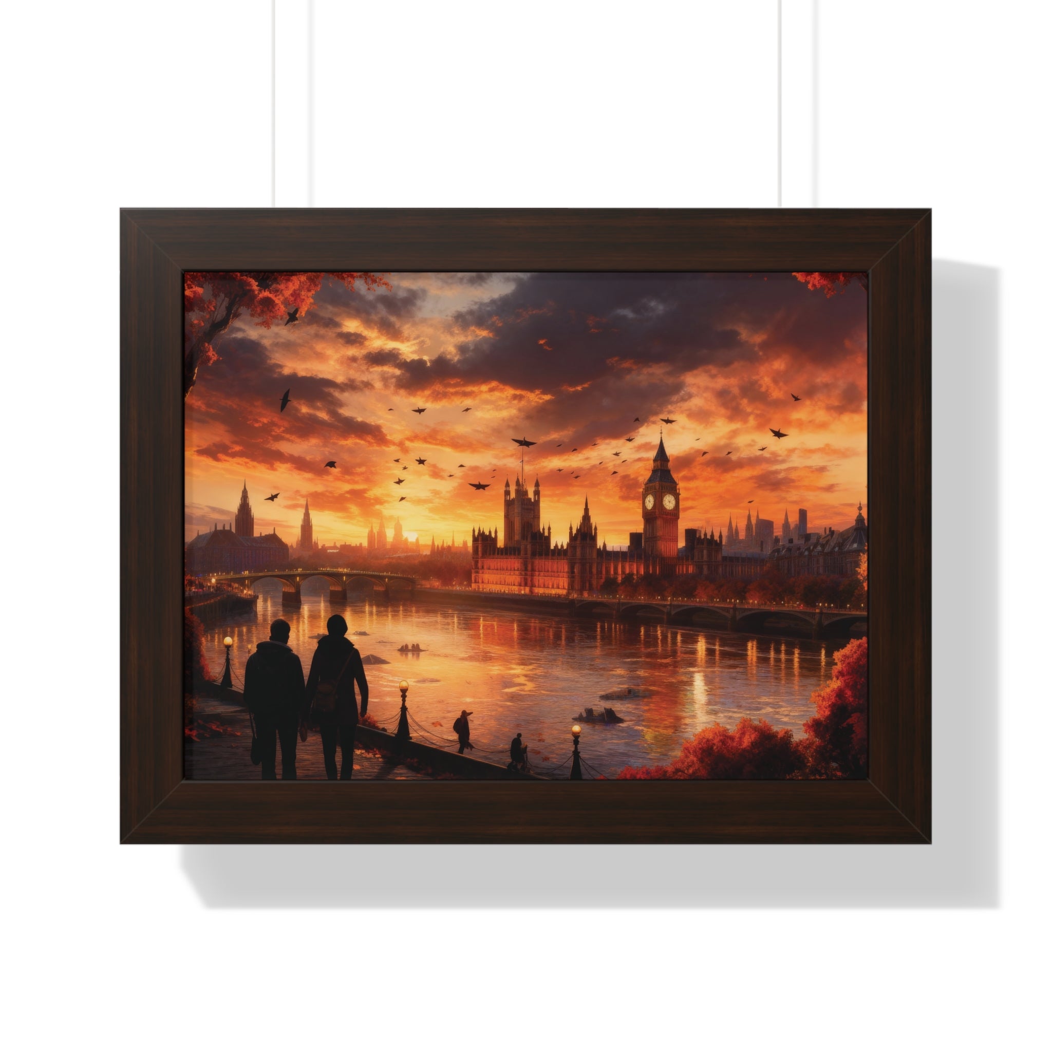 Golden Hour Majesty: London Sunset with Big Ben & Thames River