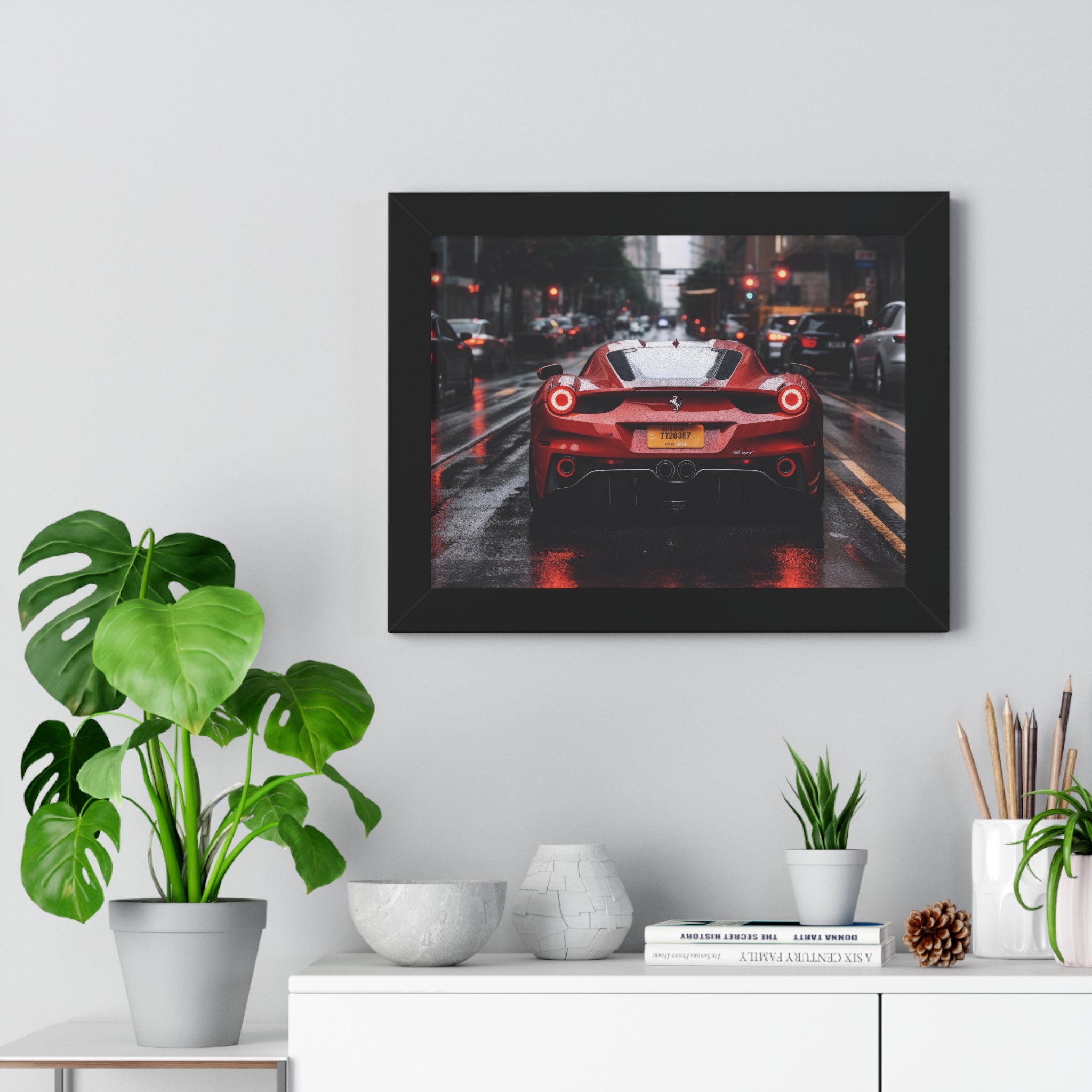 Ferrari F50- on City Streets with Rain