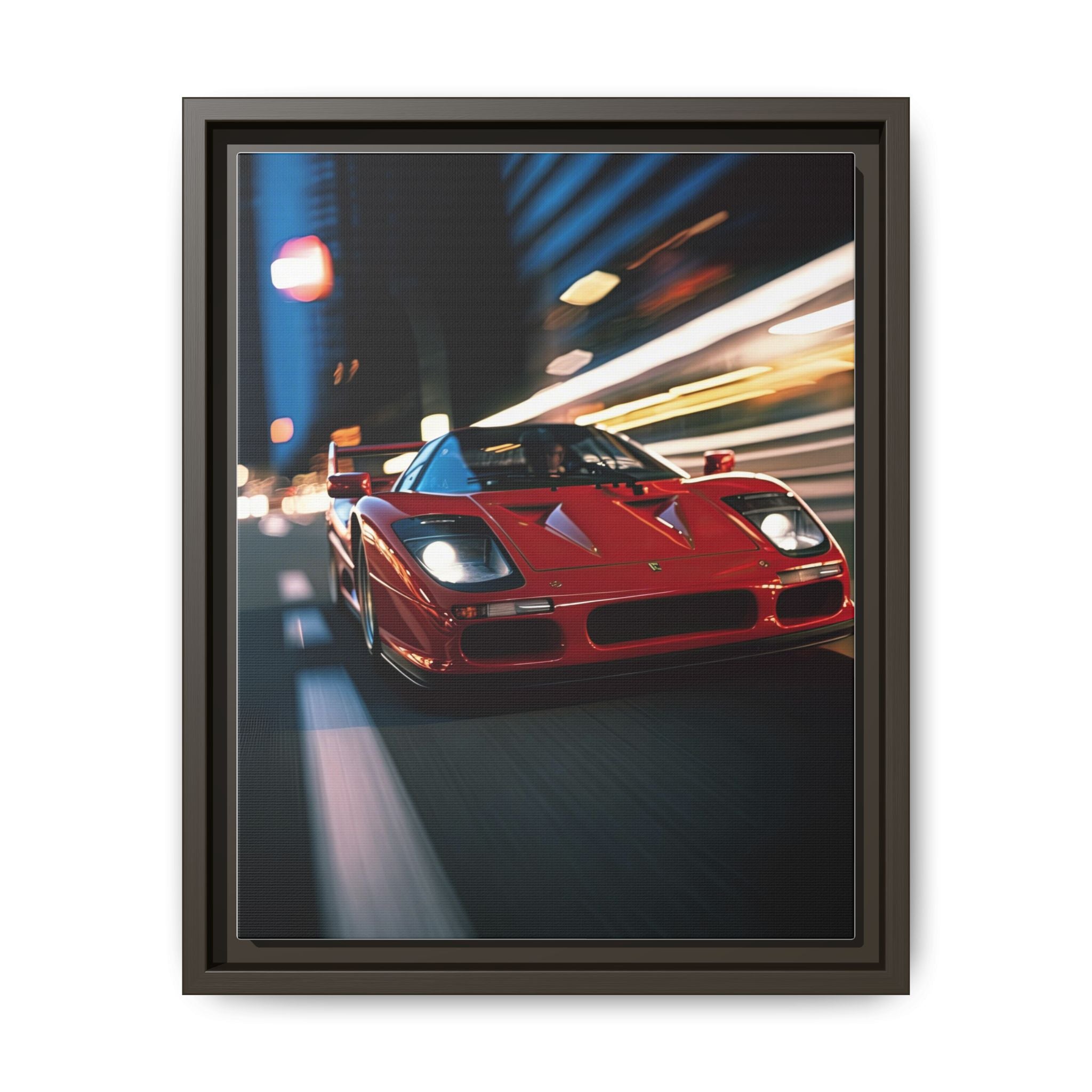 Ferrari F40 Night Drive – Supercar Motion Wall Art Print