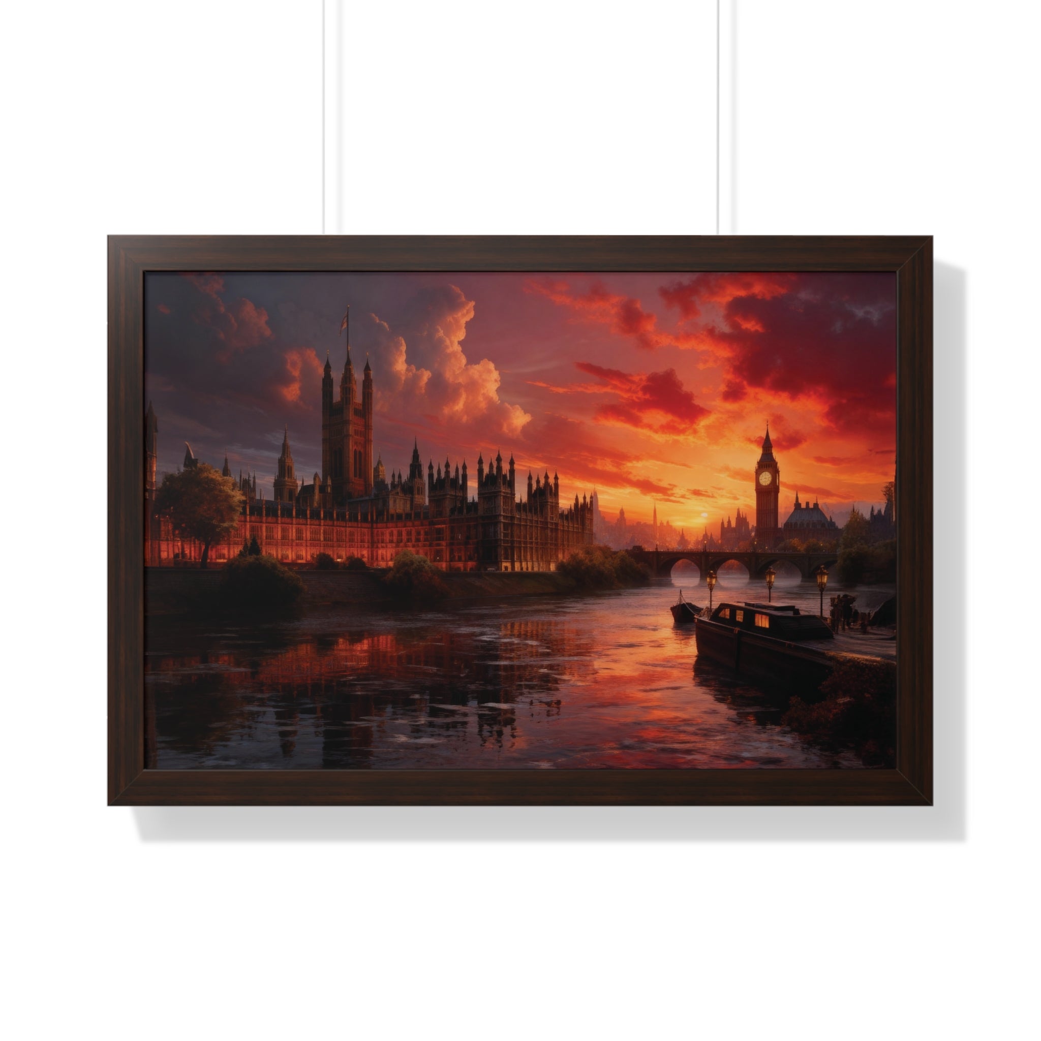 Twilight Majesty – London Parliament Sunset Wall Art