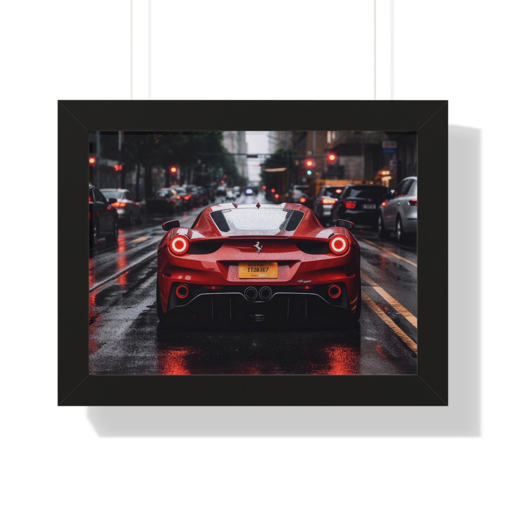 Ferrari F50- on City Streets with Rain
