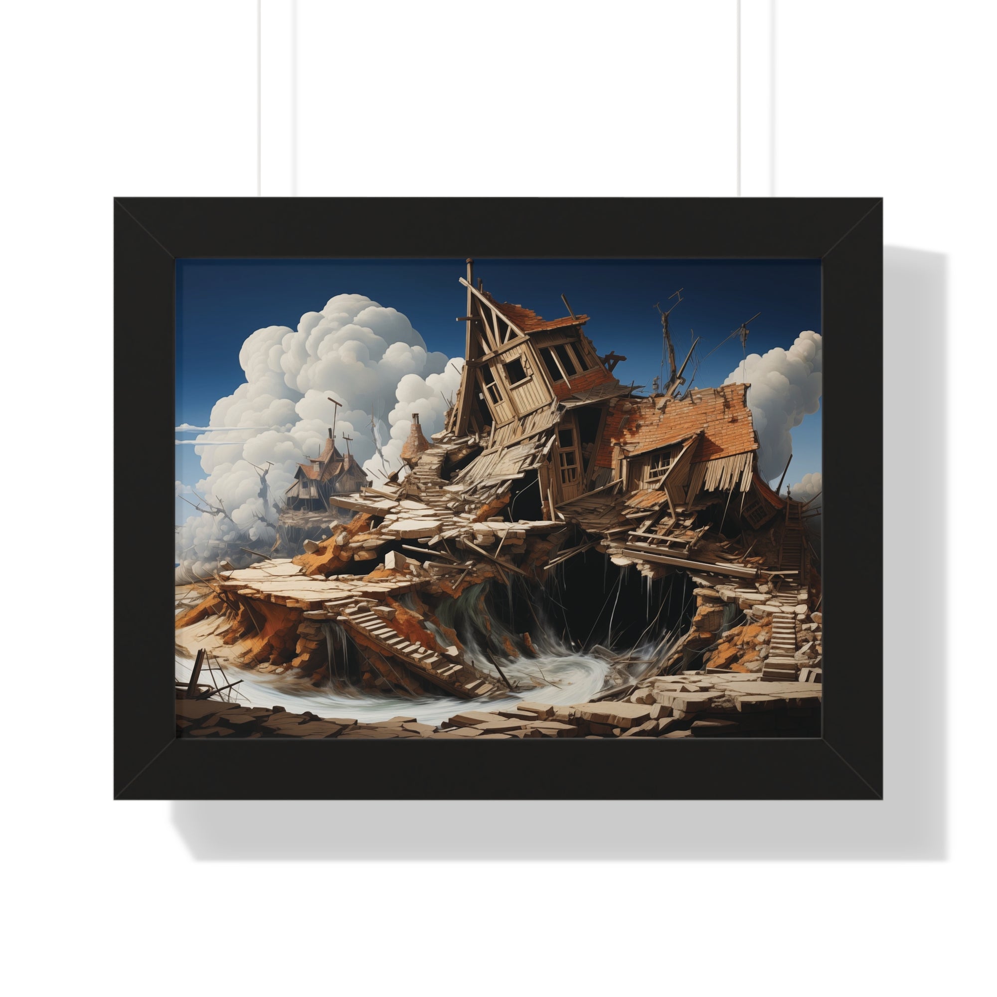 Fallen Haven – Surreal Ruins Wall Art