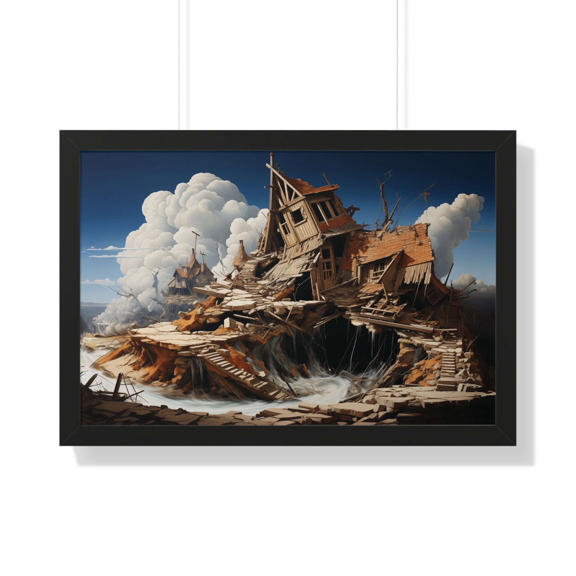 Fallen Haven – Surreal Ruins Wall Art