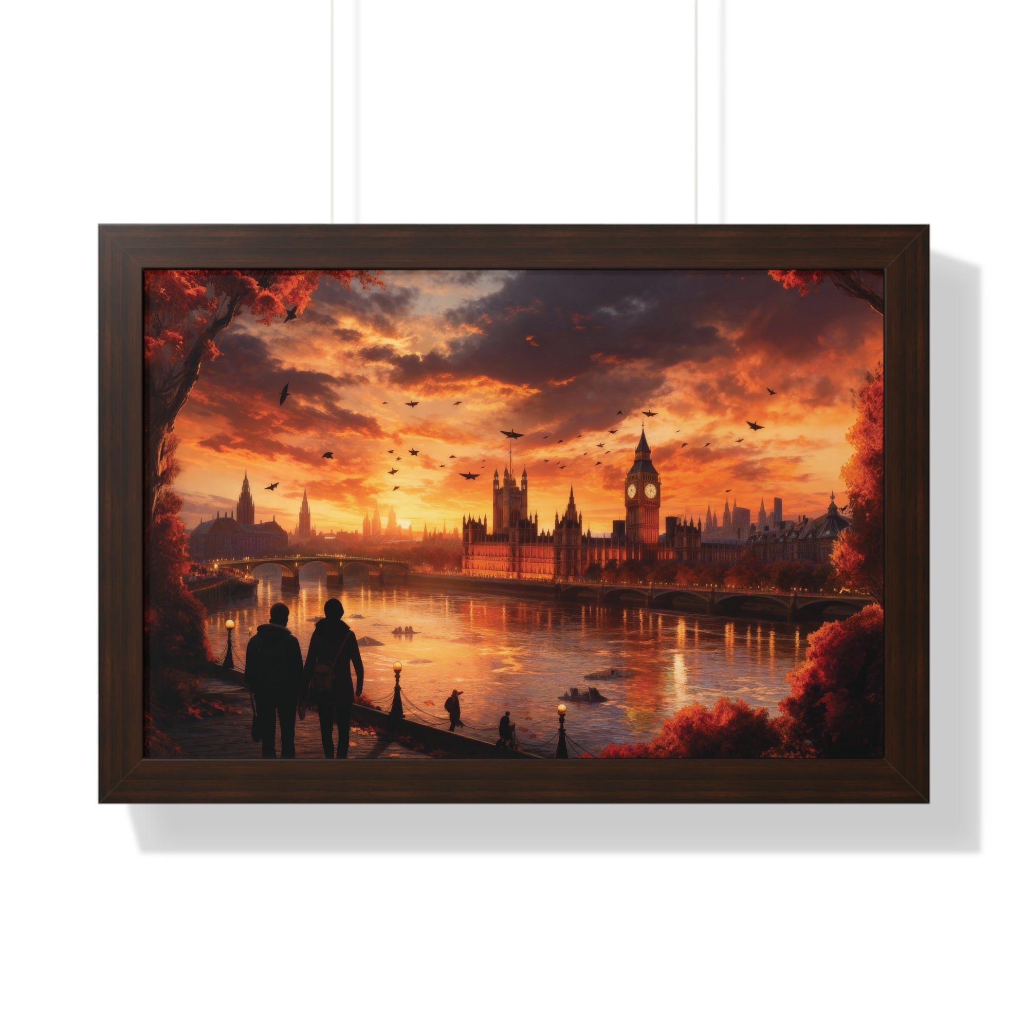Golden Hour Majesty: London Sunset with Big Ben & Thames River