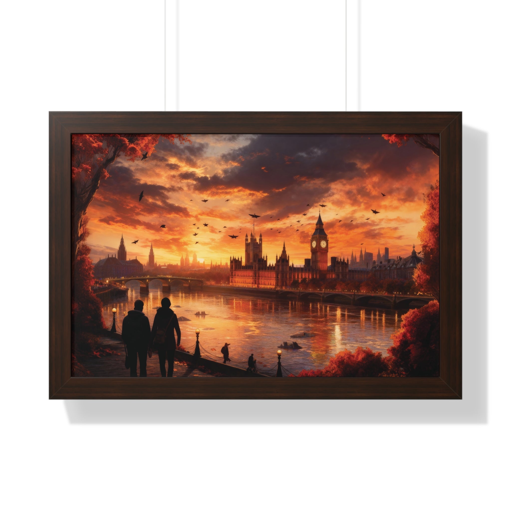 Golden Hour Majesty: London Sunset with Big Ben & Thames River