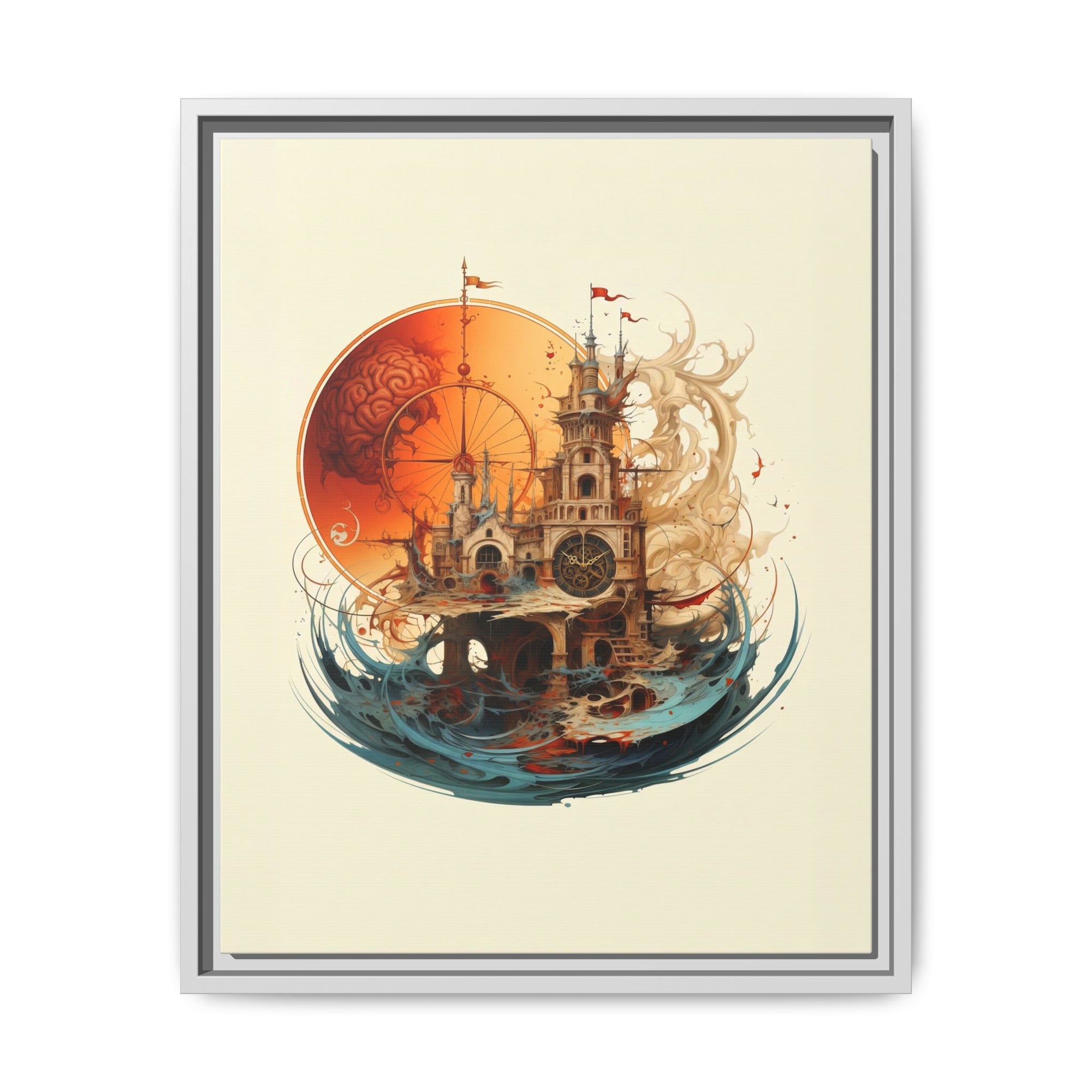 Submerged Legacy Drowning Fortress Wall Art