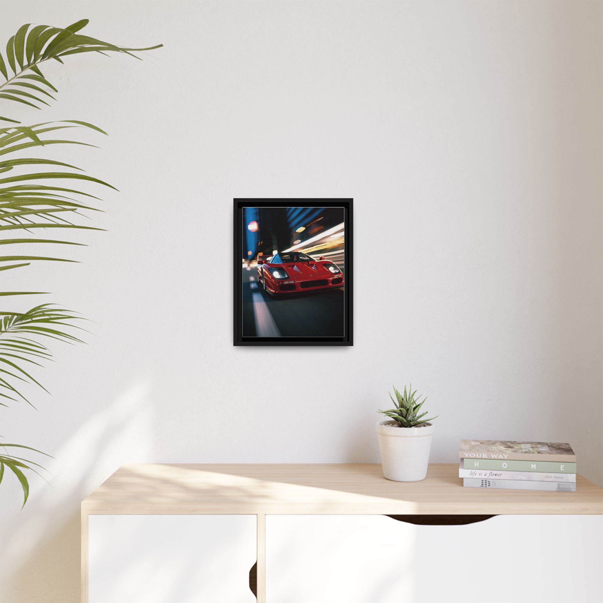 Ferrari F40 Night Drive – Supercar Motion Wall Art Print