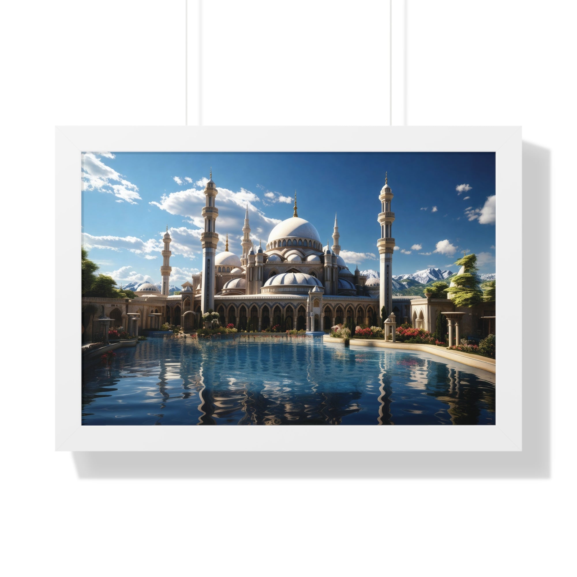 Palace of Reflections – Grand Mosque Framed Wall Art
