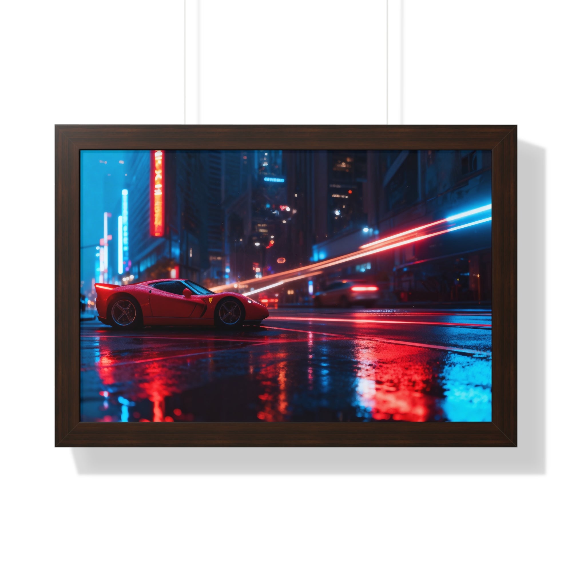 Ferrari F50 “Neon Velocity” Cyberpunk Wall Art