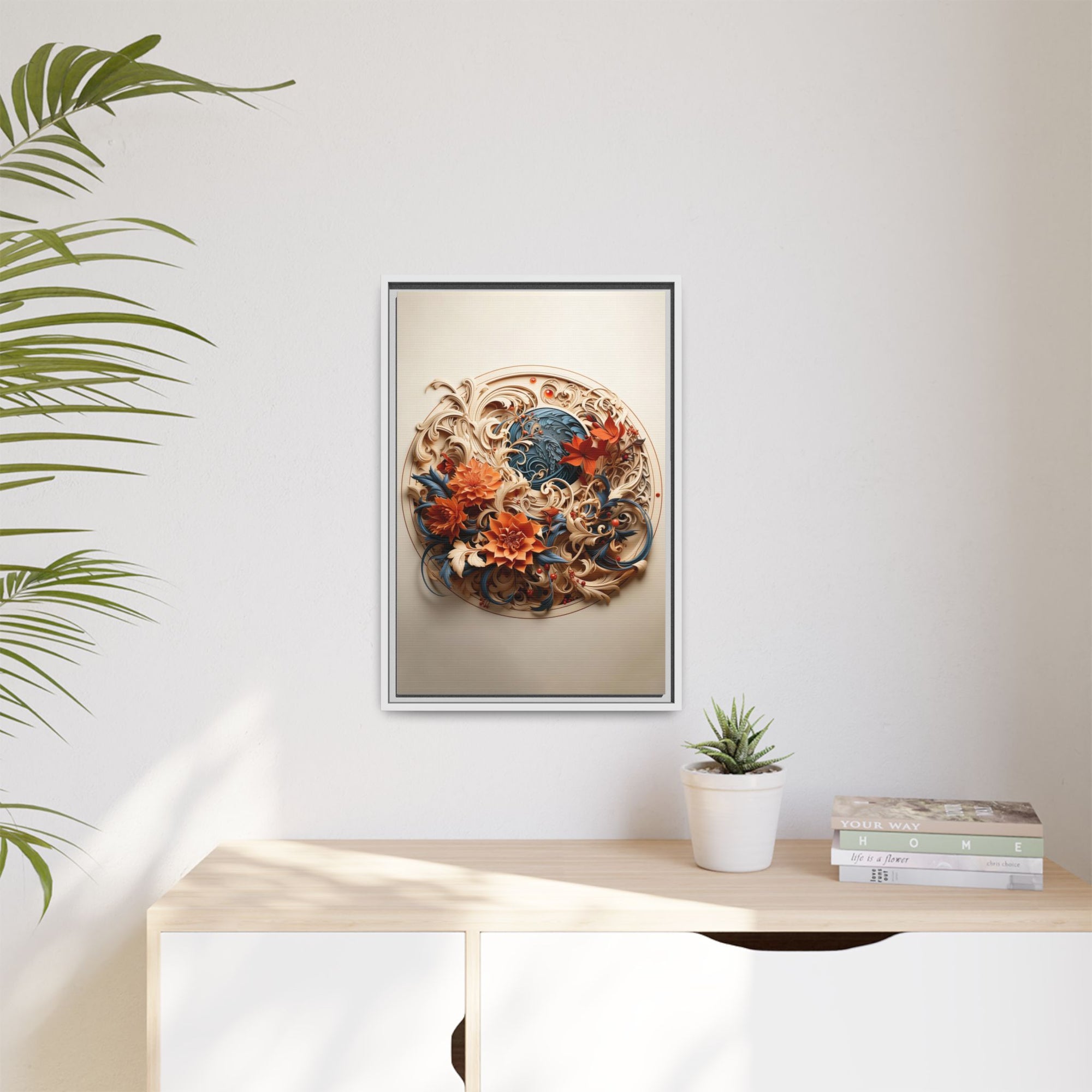 Elegant Floral & Bird Wall Art – Botanical Harmony Series