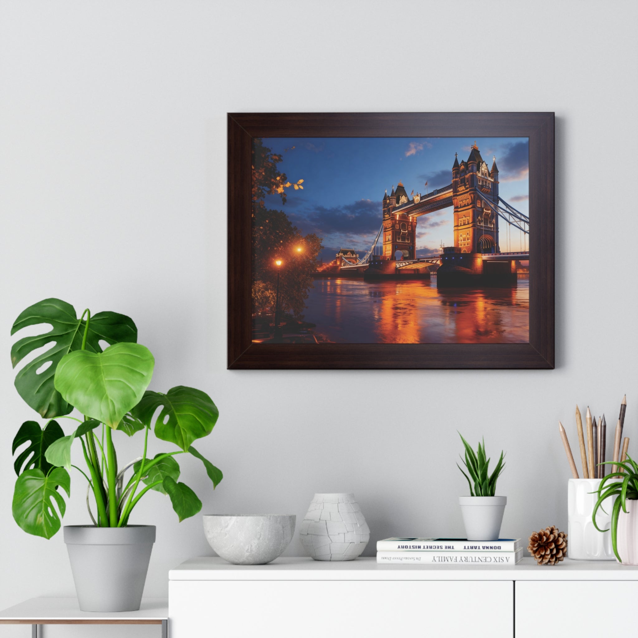 City Lights, London Nights – Tower Bridge Framed Art