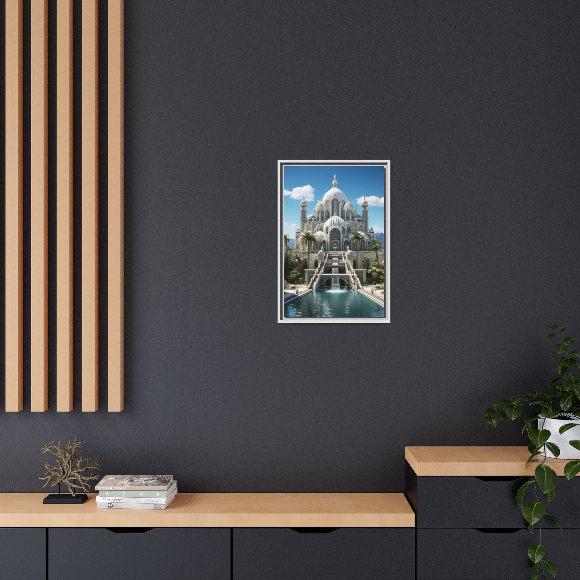 Stairway to Splendor – Fantasy Palace Framed Wall Art