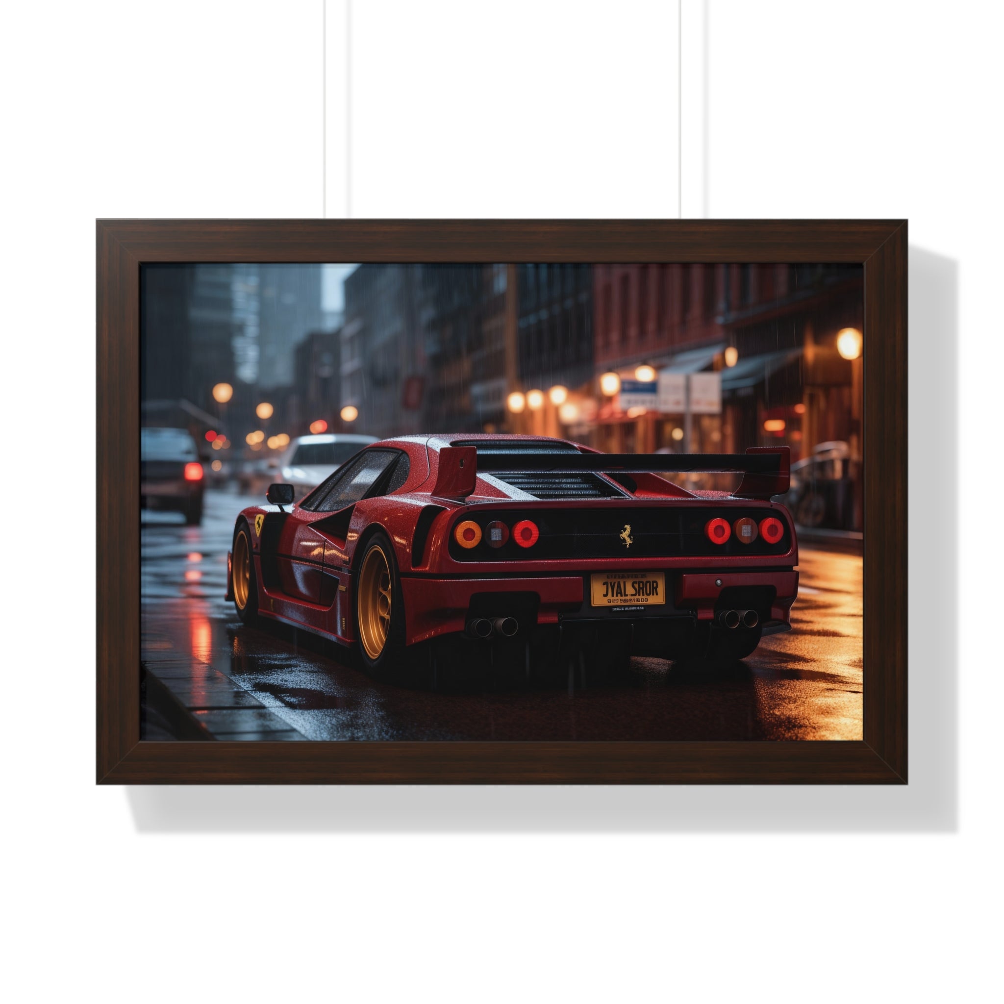 Red Ferrari F50 – Framed Wall Art for Luxury Spaces