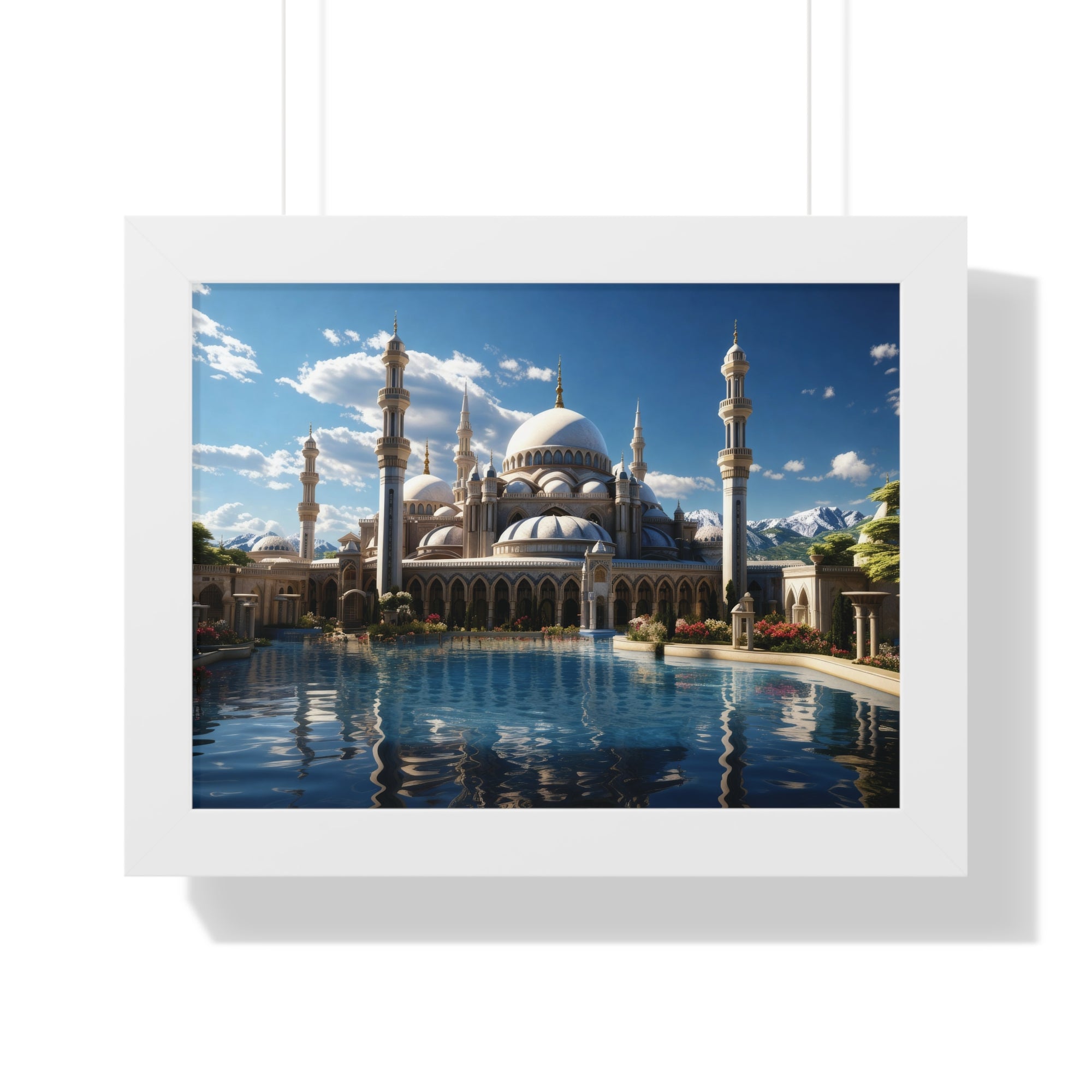 Palace of Reflections – Grand Mosque Framed Wall Art