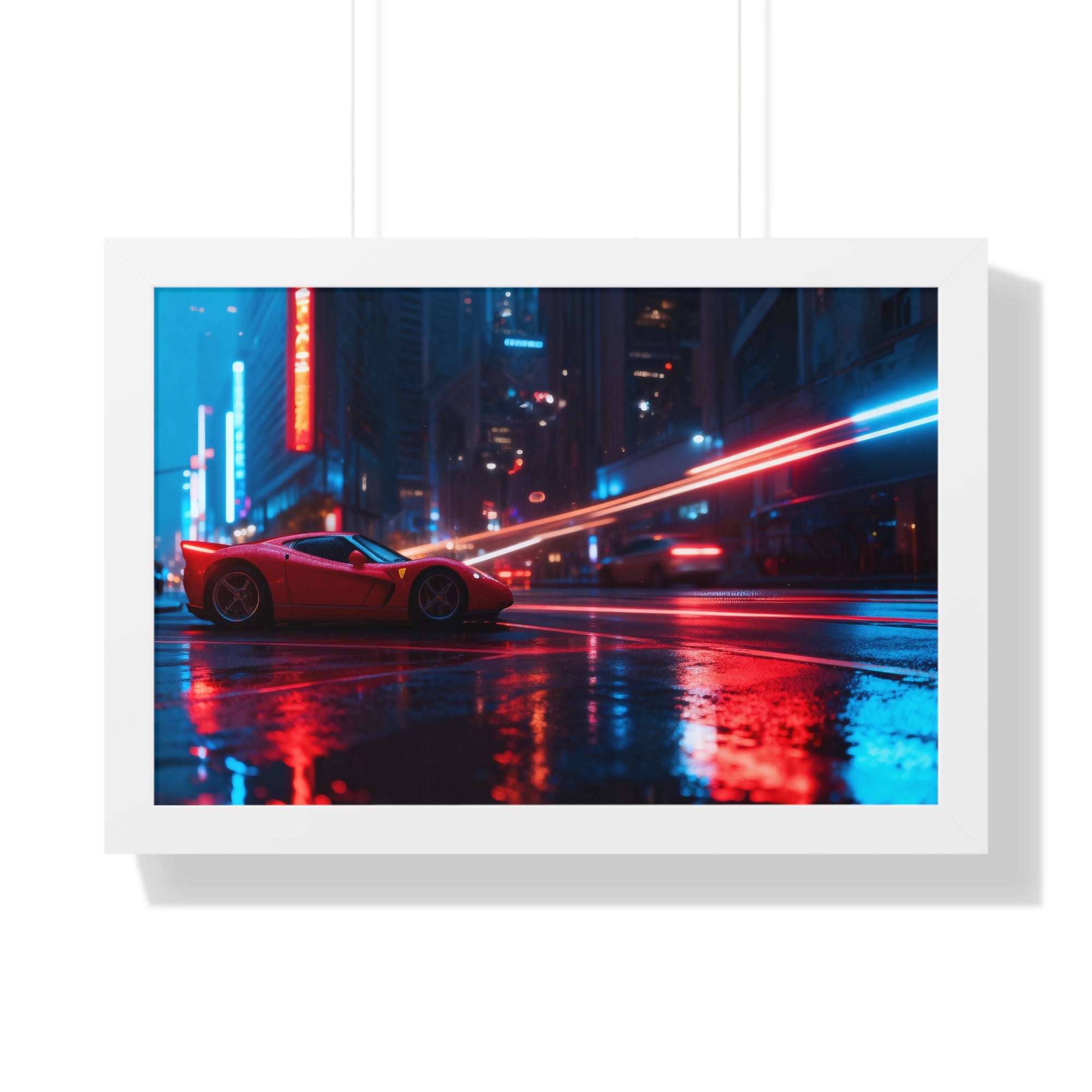 Ferrari F50 “Neon Velocity” Cyberpunk Wall Art