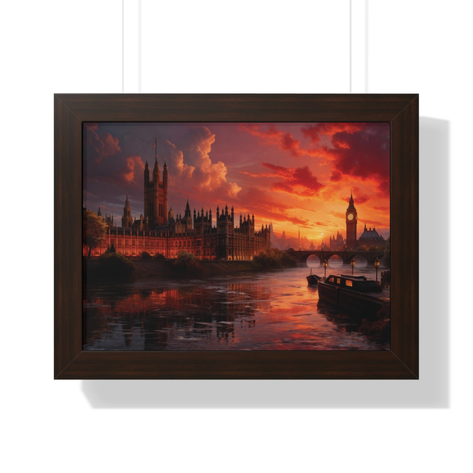 Twilight Majesty – London Parliament Sunset Wall Art