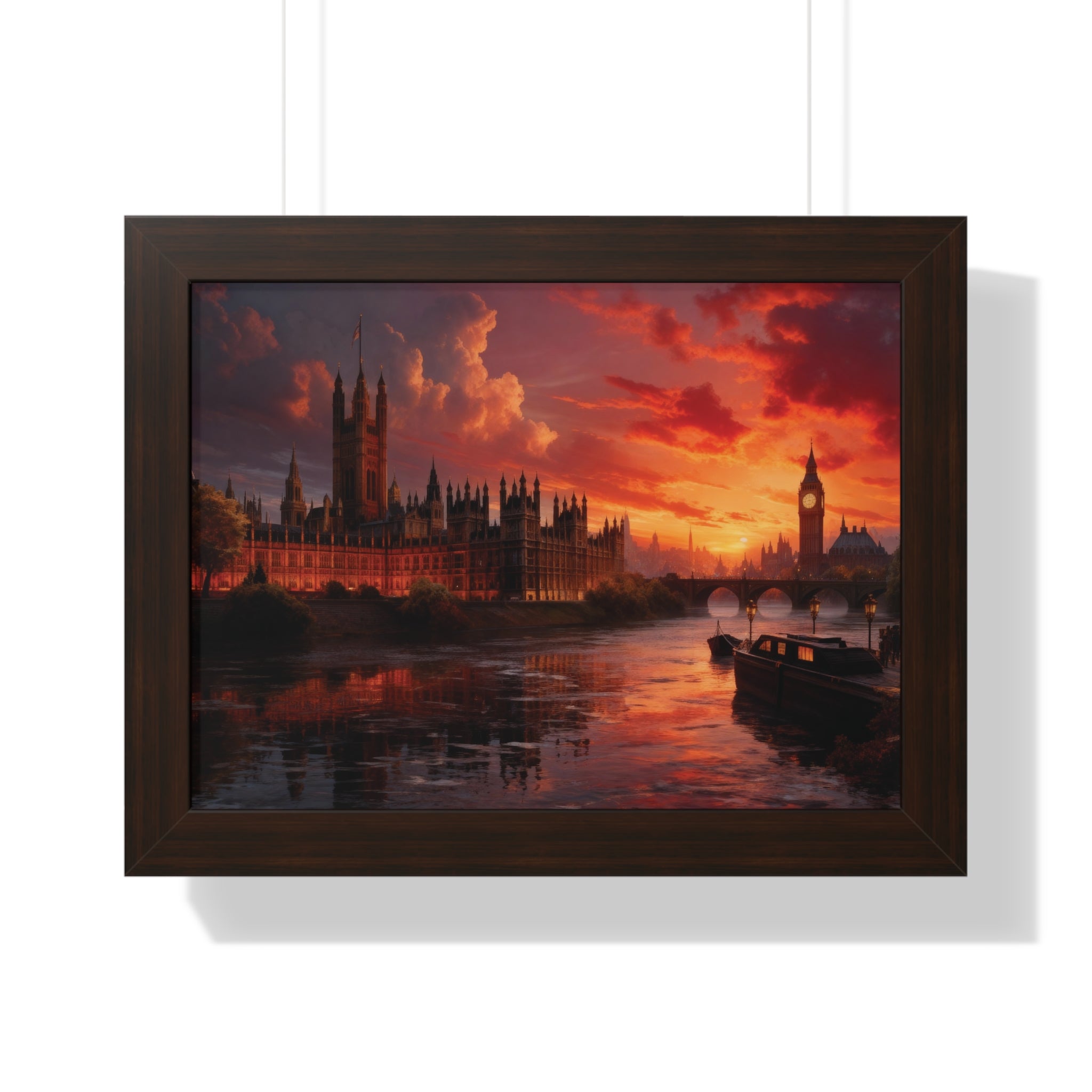 Twilight Majesty – London Parliament Sunset Wall Art