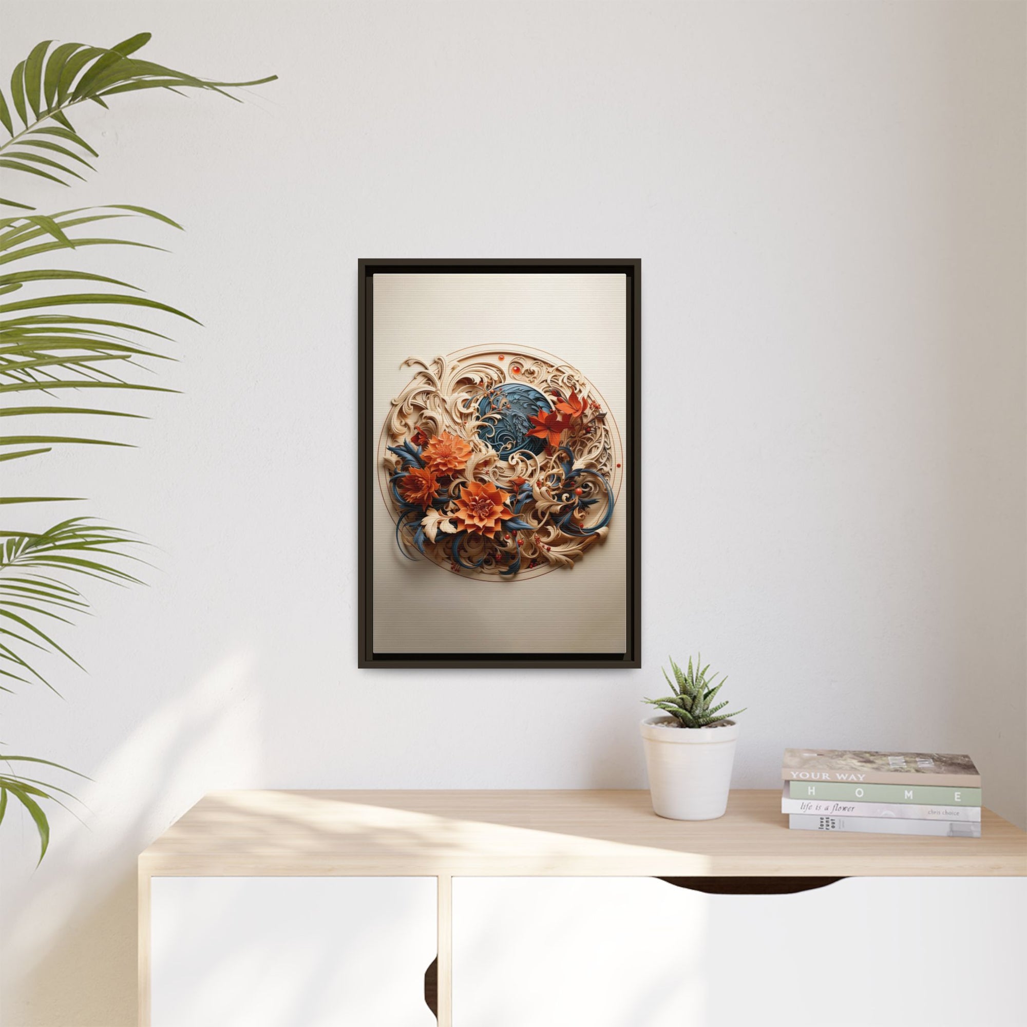 Elegant Floral & Bird Wall Art – Botanical Harmony Series