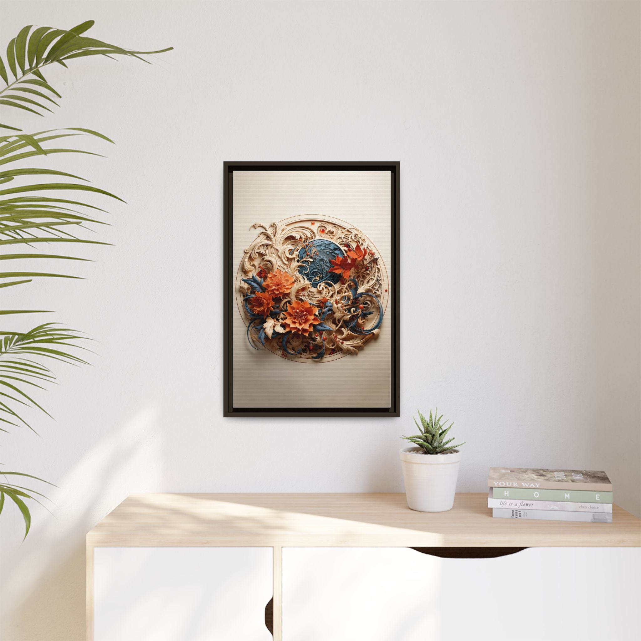 Elegant Floral & Bird Wall Art – Botanical Harmony Series