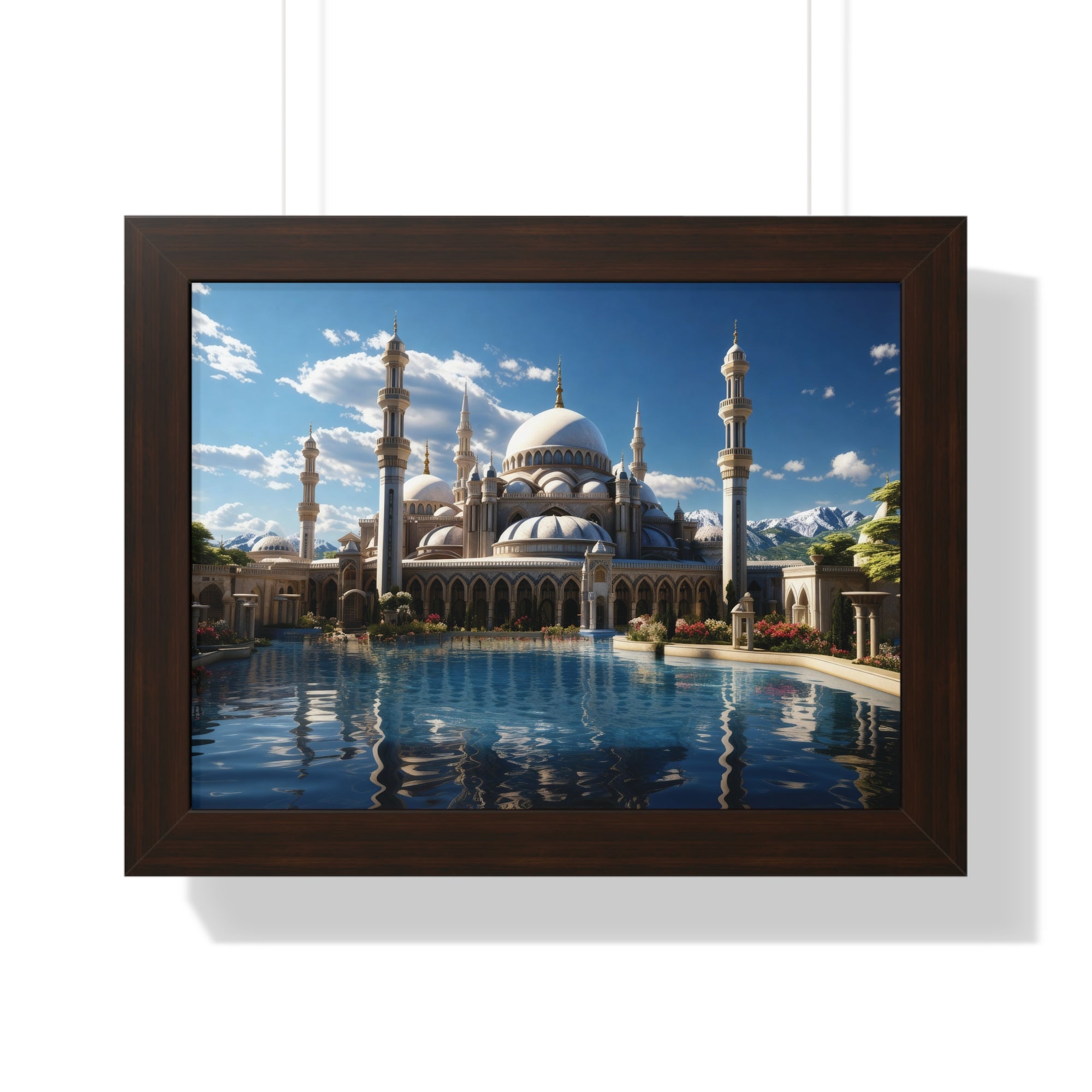 Palace of Reflections – Grand Mosque Framed Wall Art
